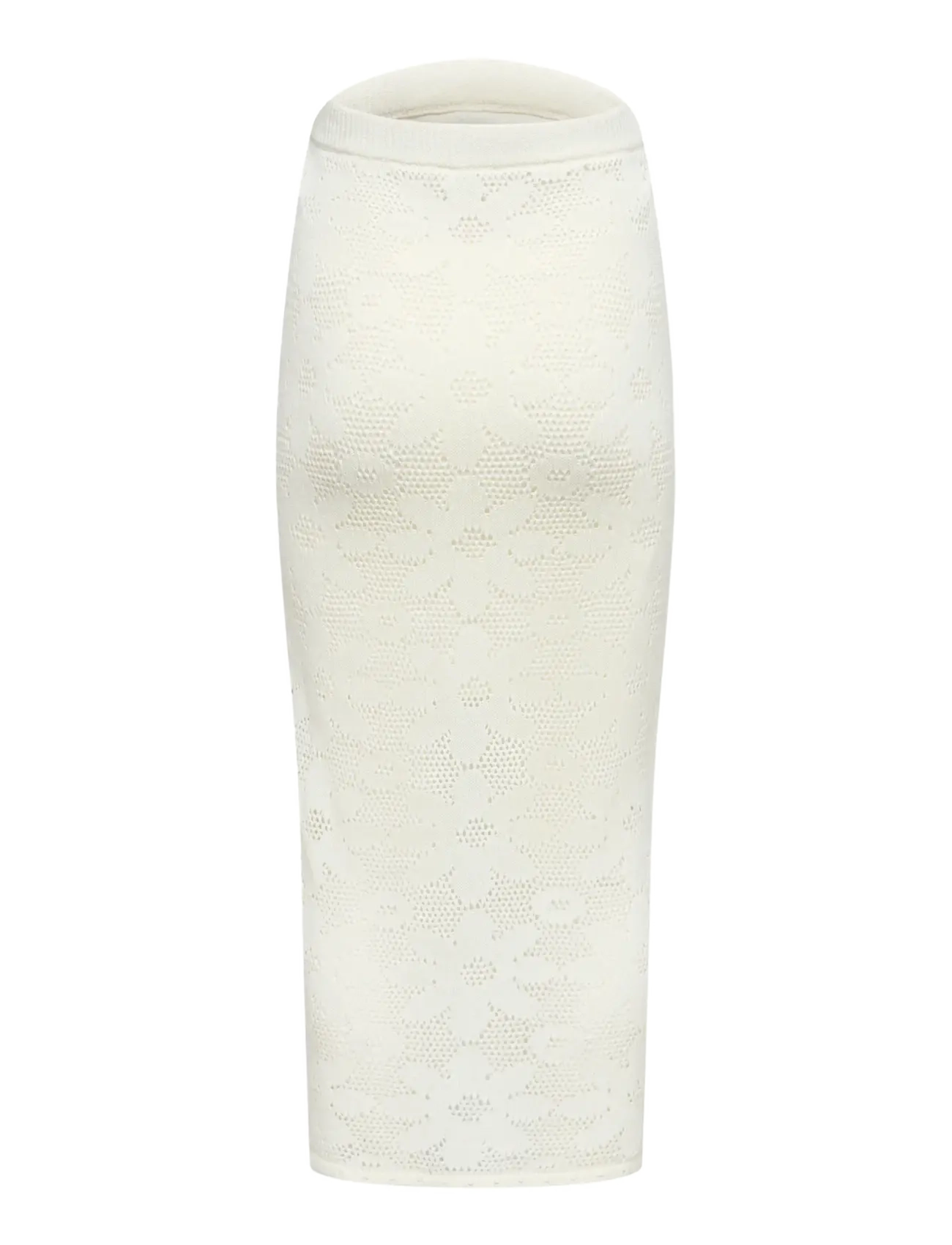 Only Maternity - OLMISABELLA PATTERN SKIRT KNT - stickade kjolar - cloud dancer - 2