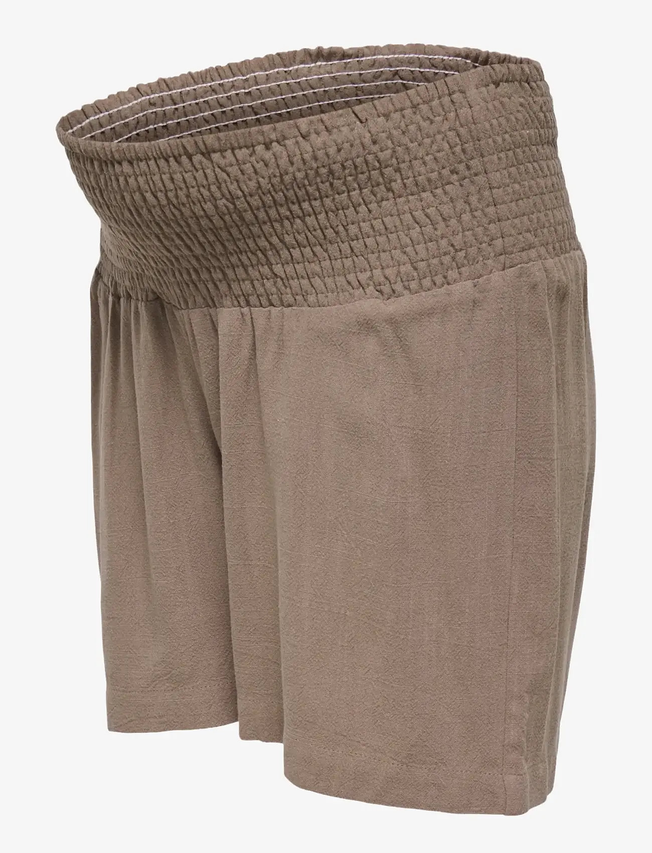 Only Maternity - OLMSIESTA LINEN SMOCK SHORTS WVN NOOS - leinen-shorts - walnut - 2