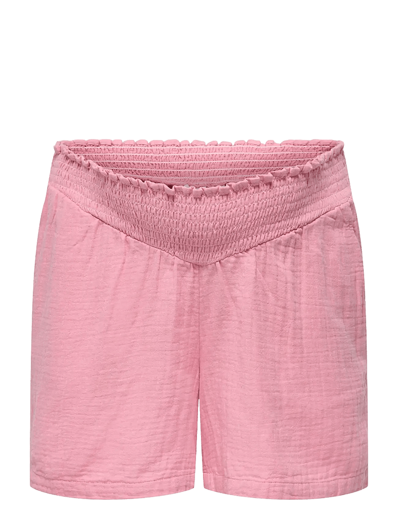 Only Maternity - OLMTHYRA SMOCK SHORTS WVN - lühikesed vabaajapüksid - sea pink - 0