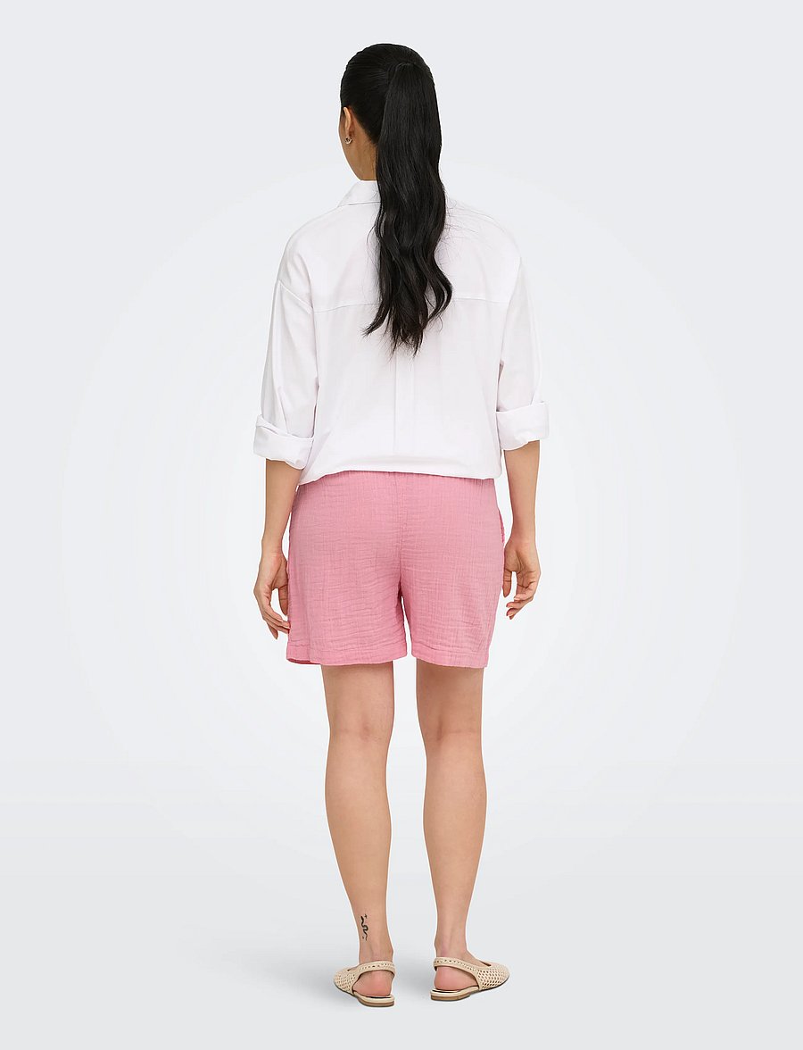 Only Maternity - OLMTHYRA SMOCK SHORTS WVN - nederdelar - sea pink - 4
