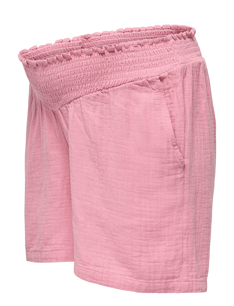 Only Maternity - OLMTHYRA SMOCK SHORTS WVN - lühikesed vabaajapüksid - sea pink - 2