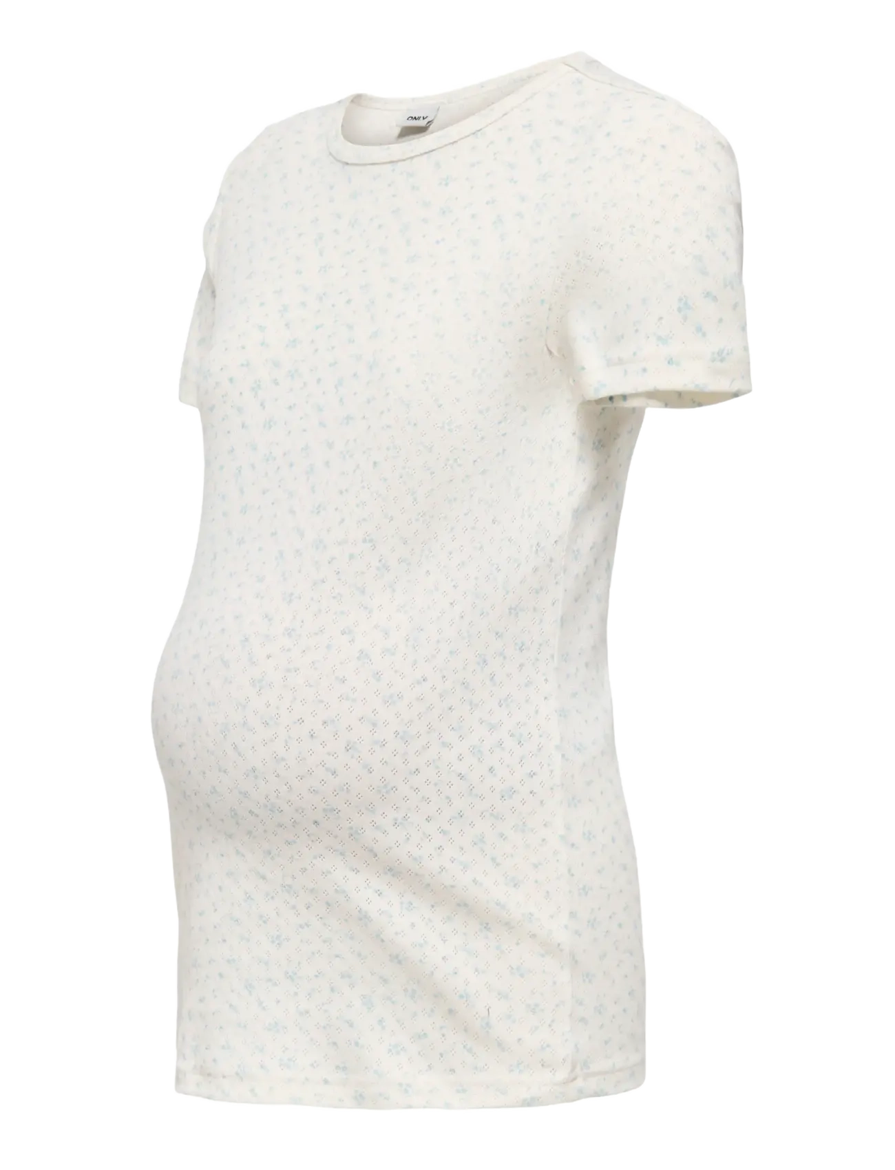 Only Maternity OLMMADISON S/S O-NECK BABY TEE JRS - Only Maternity - CLOUD DANCER / white
