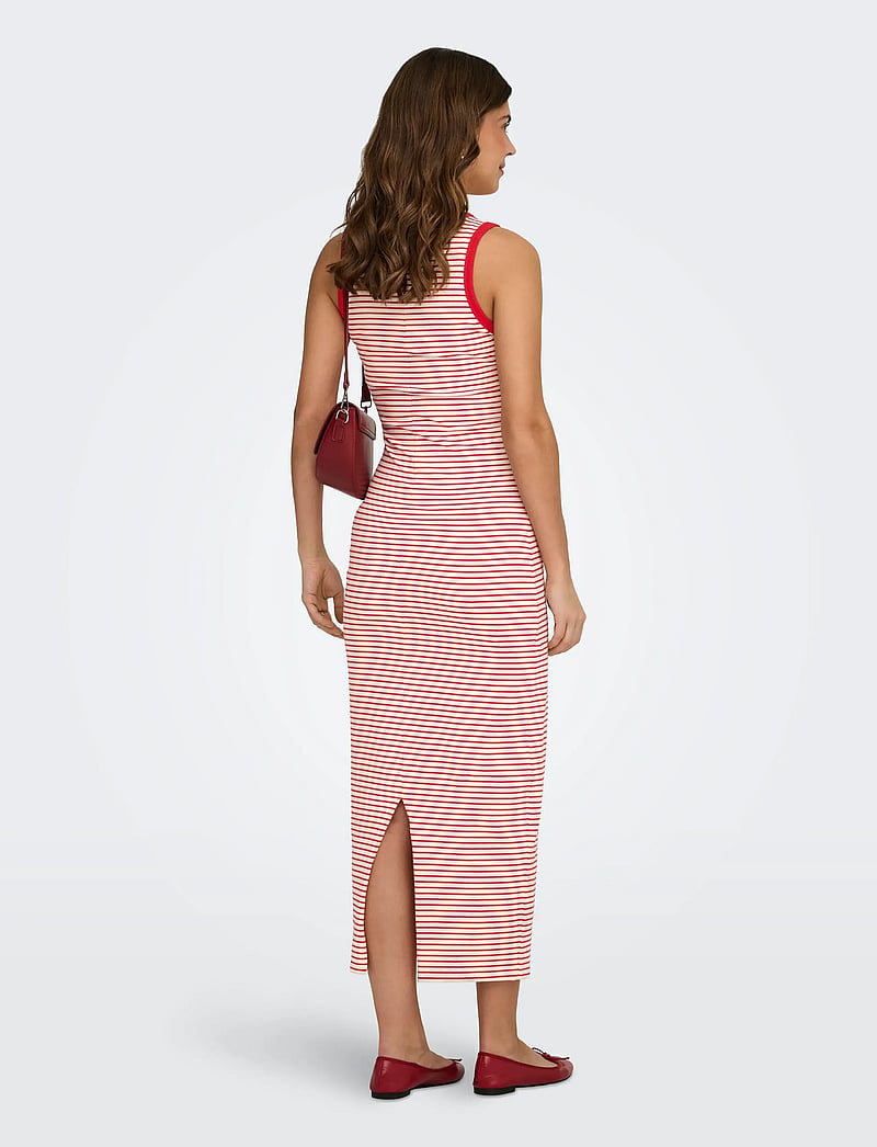 Only Maternity - OLMMALOU S/L O-NECK CALF DRESS JRS - ilgos suknelės - cloud dancer - 4
