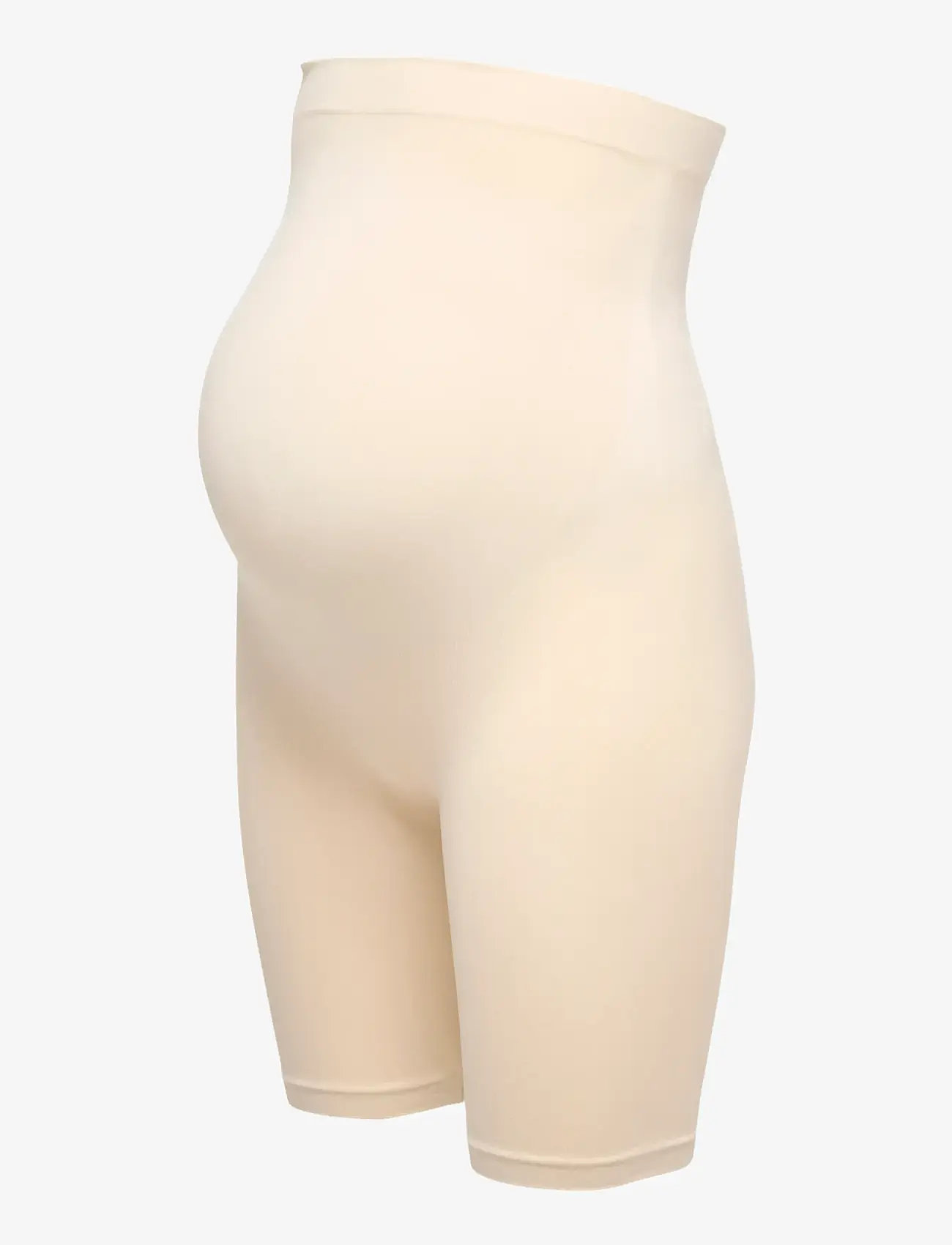 Only Maternity - OLMHOPE SEAMLESS SHORTS ACC NOOS - ratturipüksid - crÈme brÛlÉe - 3