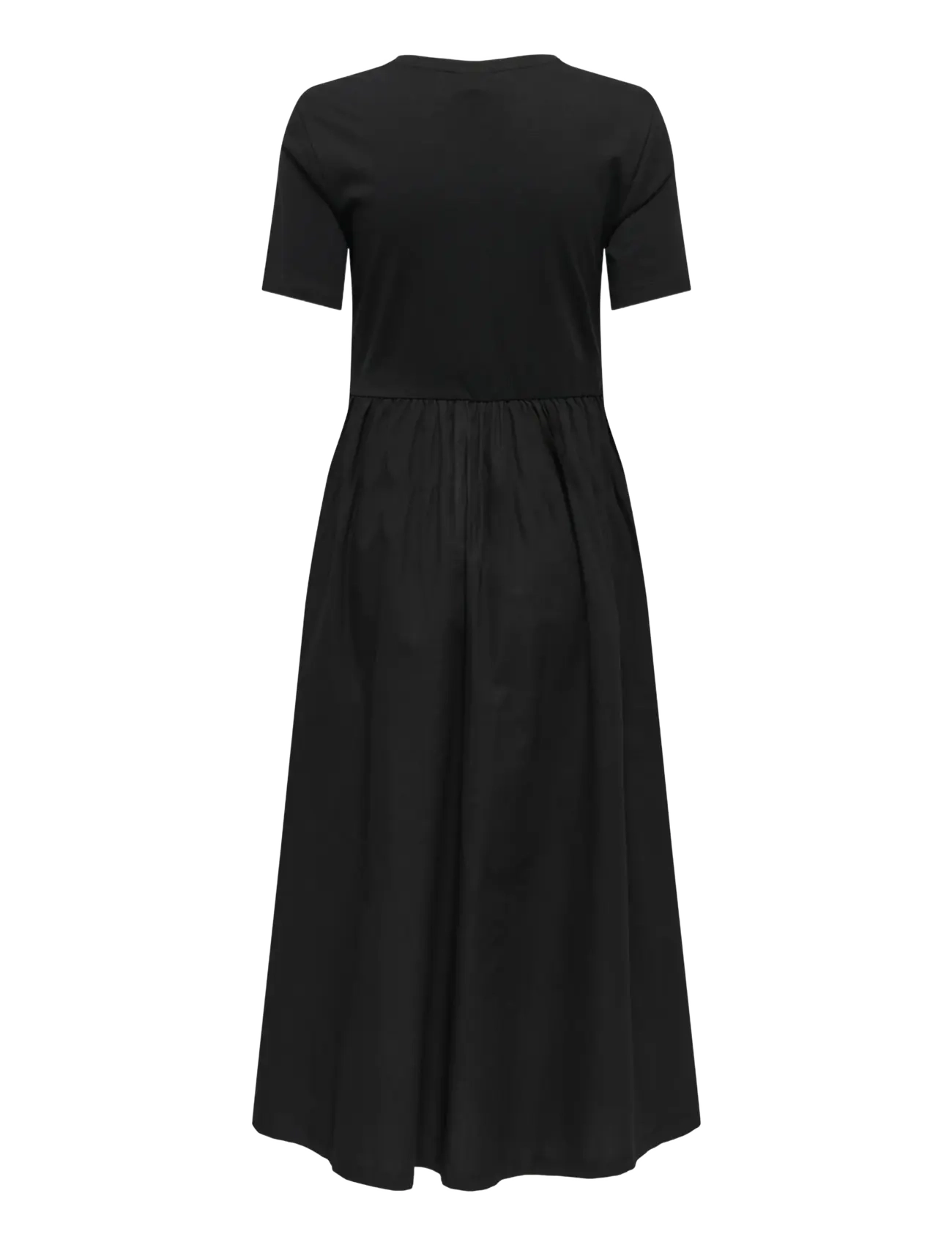 Only Maternity - OLMBLOMST S/S V-NECK CALF MIX DRESS - midi-jurken - black - 1