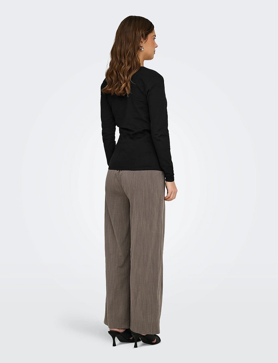 Only Maternity - OLMJOY L/S WRAP TOP 2-PACK JRS NOOS - langärmelige blusen - black - 2