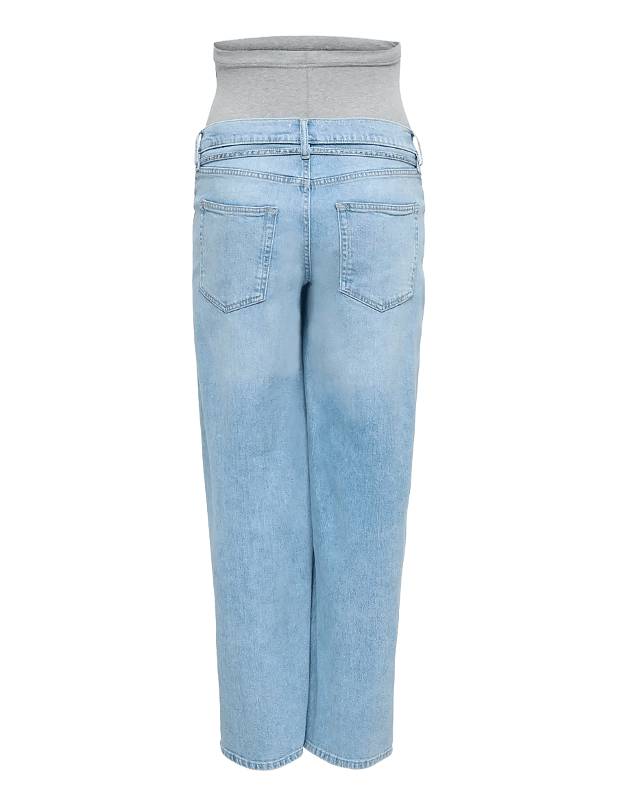 Only Maternity - OLMGIANNA STRAIGHT DOT450 DNM NOOS - straight jeans - light blue denim - 2