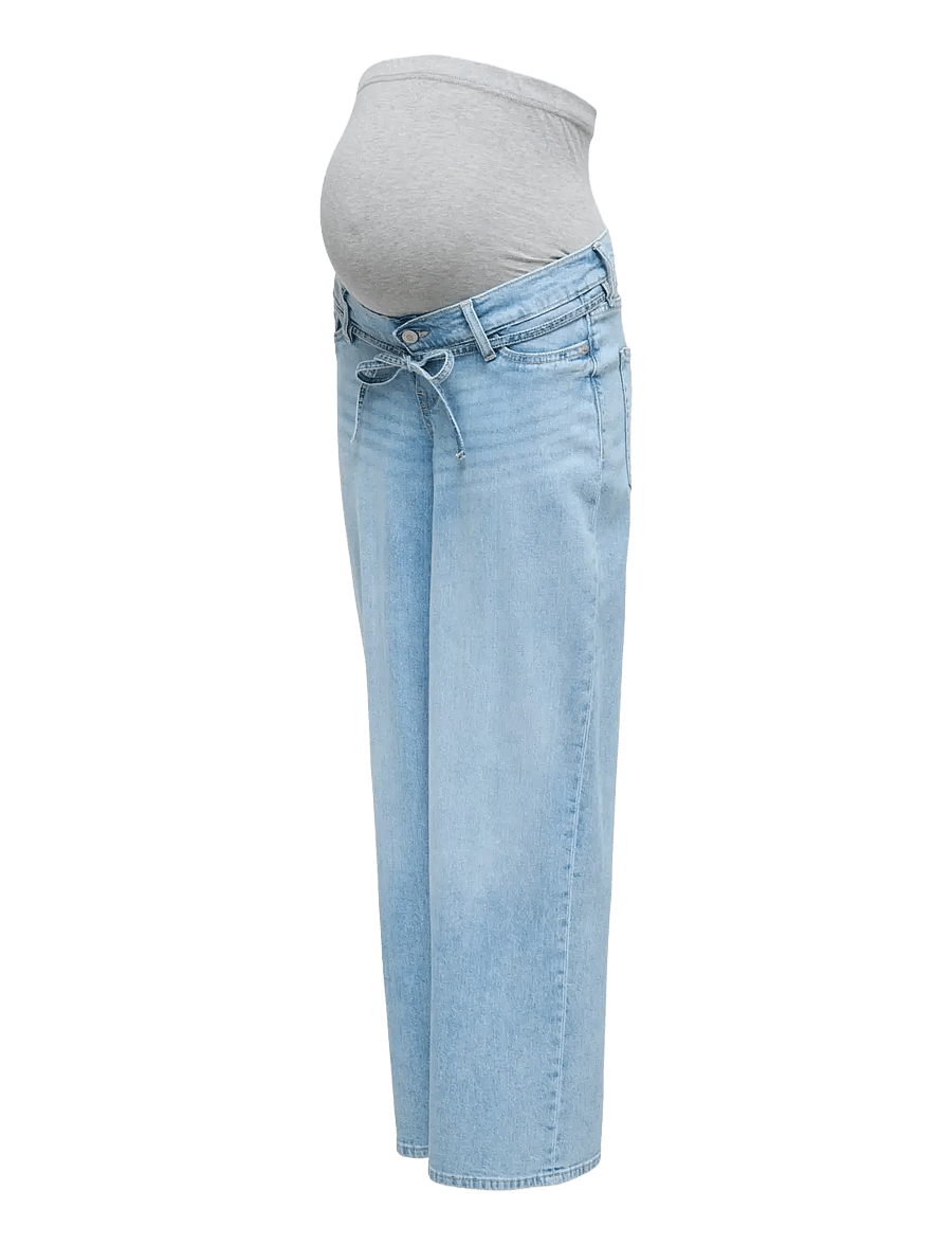 Only Maternity - OLMGIANNA STRAIGHT DOT450 DNM NOOS - straight jeans - light blue denim - 4
