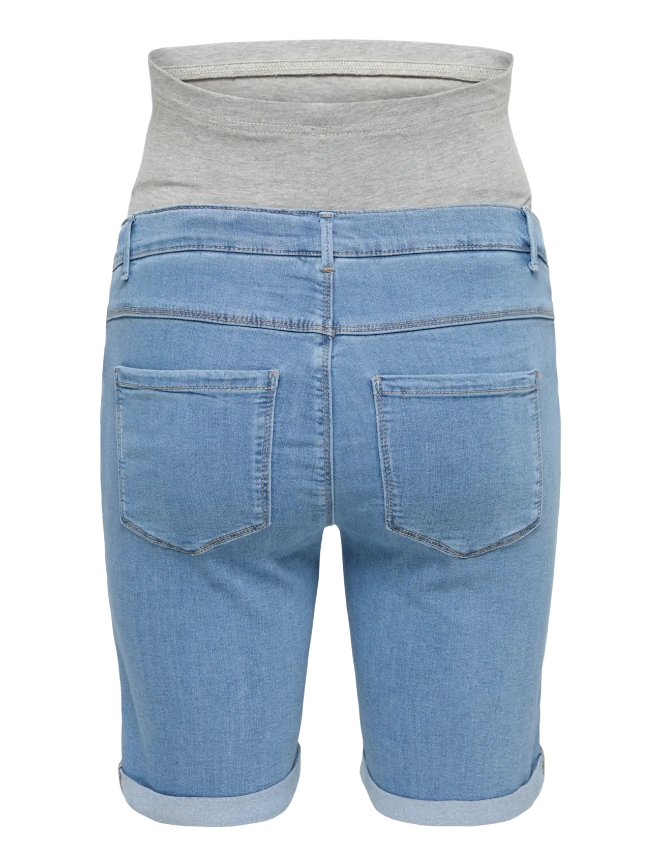 Only Maternity - OLMRAIN LIFE LONG DNM SHORTS NOOS - jorts - light blue denim - 2