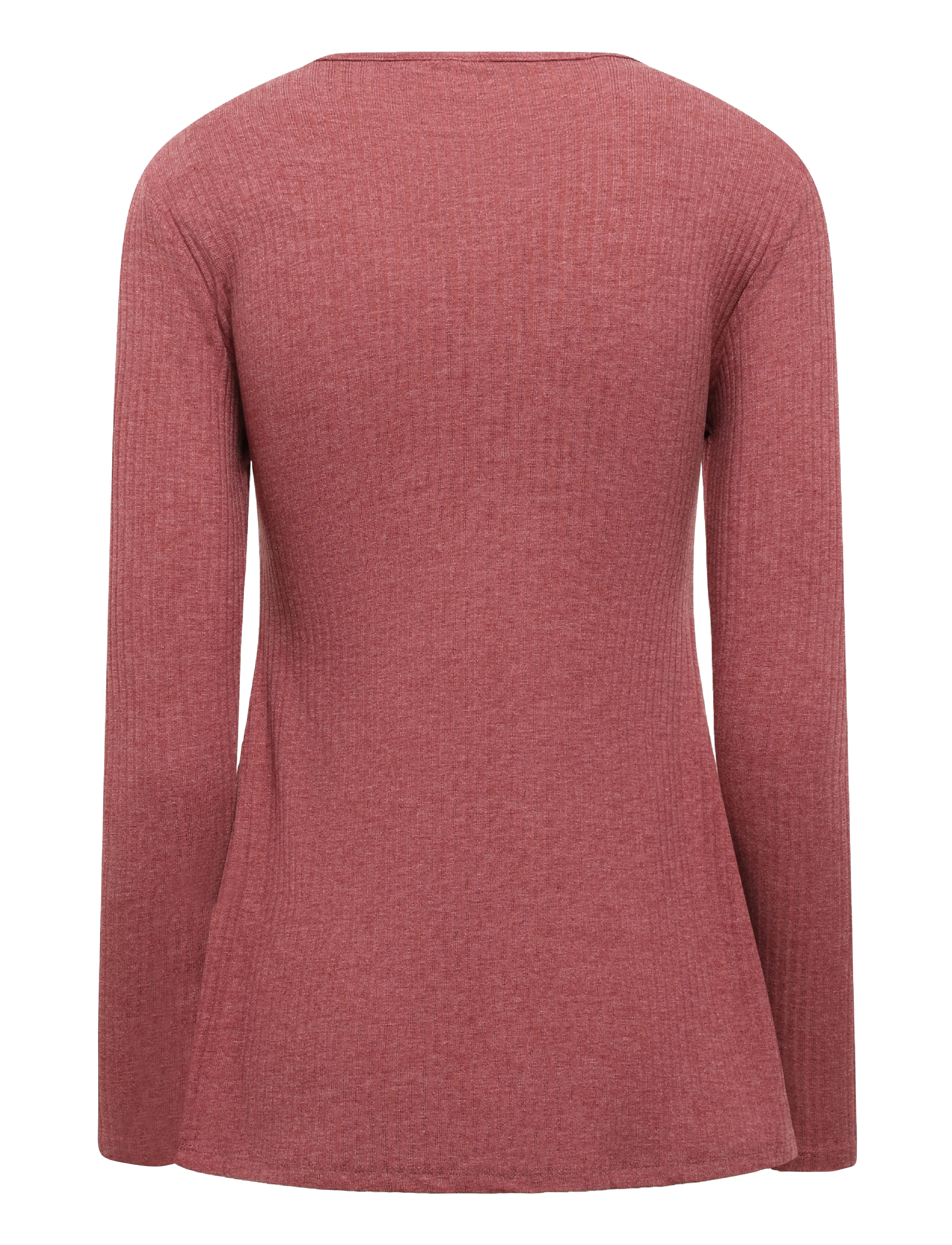 Only Maternity - OLMMALAYA BASE LS O-NECK NURSING TOP JRS - langärmelige blusen - rose brown - 1