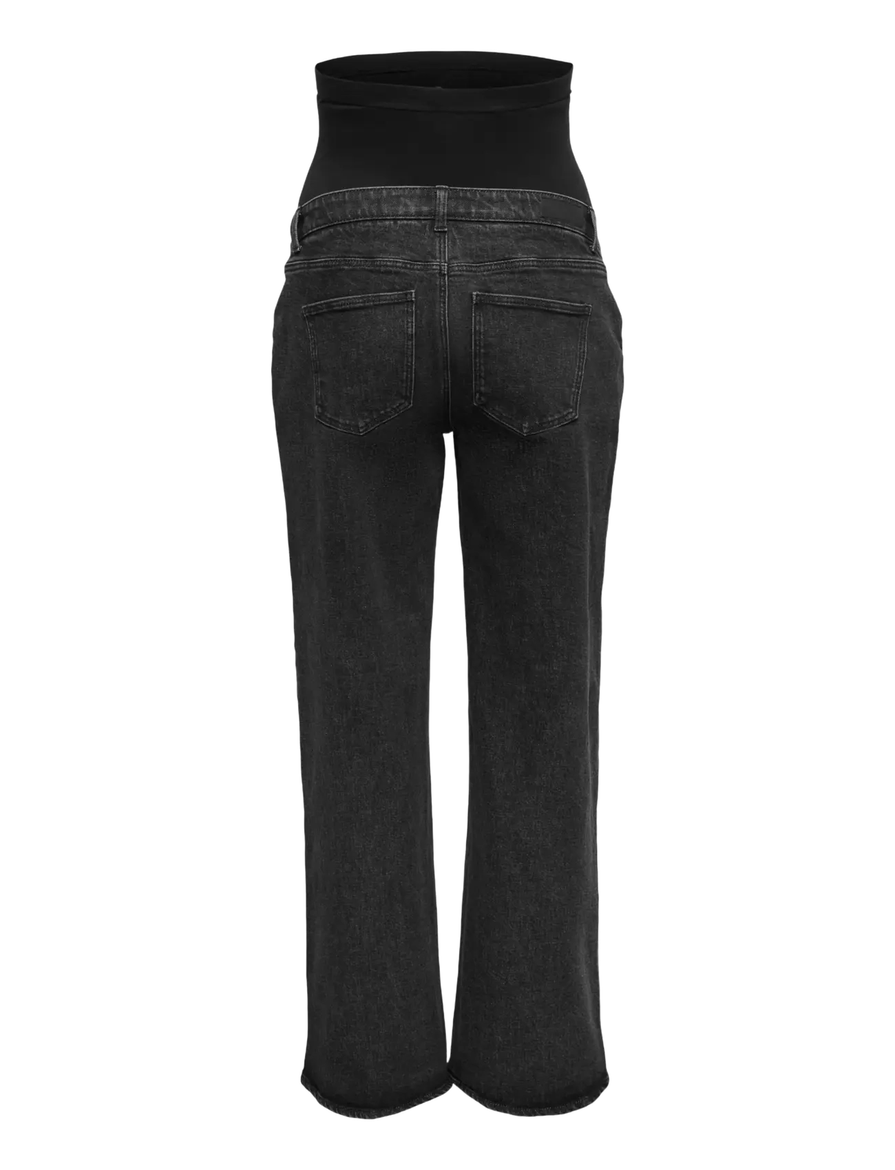 Only Maternity - OLMJUICY WIDE LEG REA889 NOOS - black denim - 2