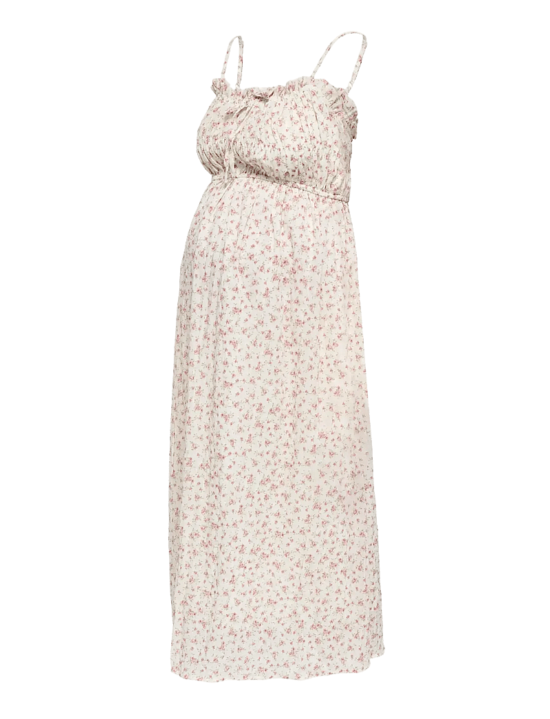 Only Maternity - OLMMARY SINGLET BLK DRESS WVN - sommerkjoler - cloud dancer - 3