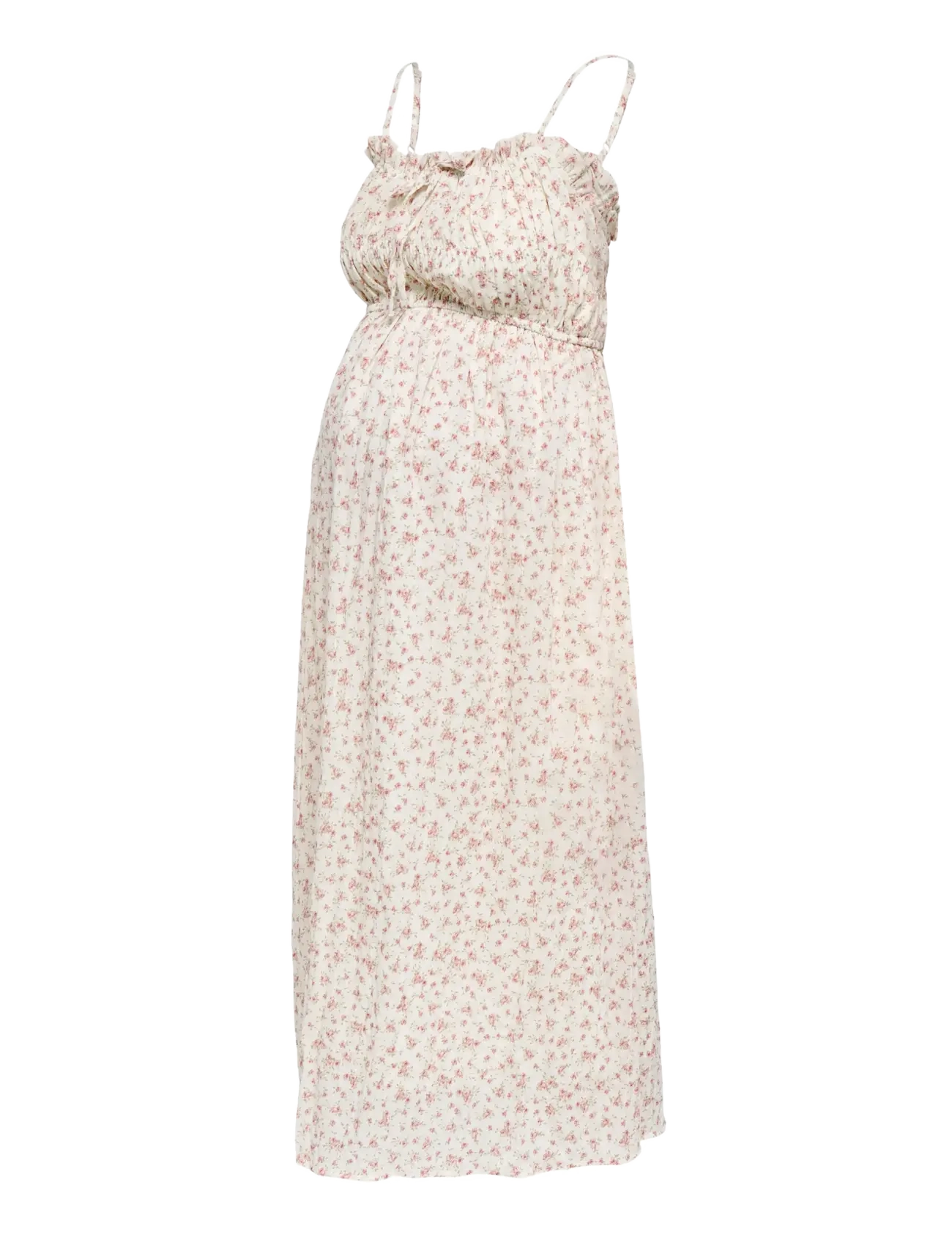 Only Maternity - OLMMARY SINGLET BLK DRESS WVN - summer dresses - cloud dancer - 3