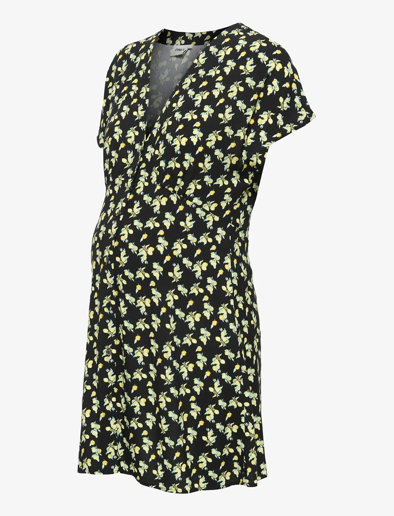 Only Maternity - OLMNOVA MOLLIE SHORT DRESS WVN - summer dresses - black - 2