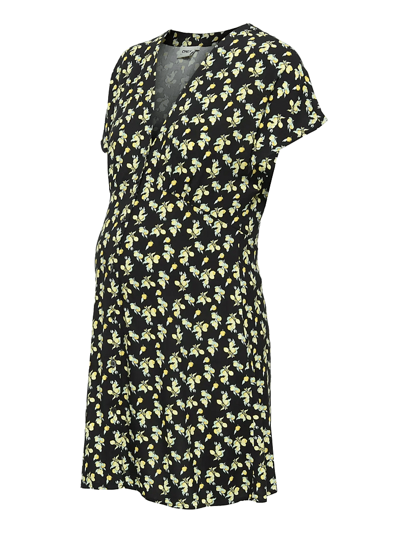 Only Maternity - OLMNOVA MOLLIE SHORT DRESS WVN - vasaras kleitas - black - 2
