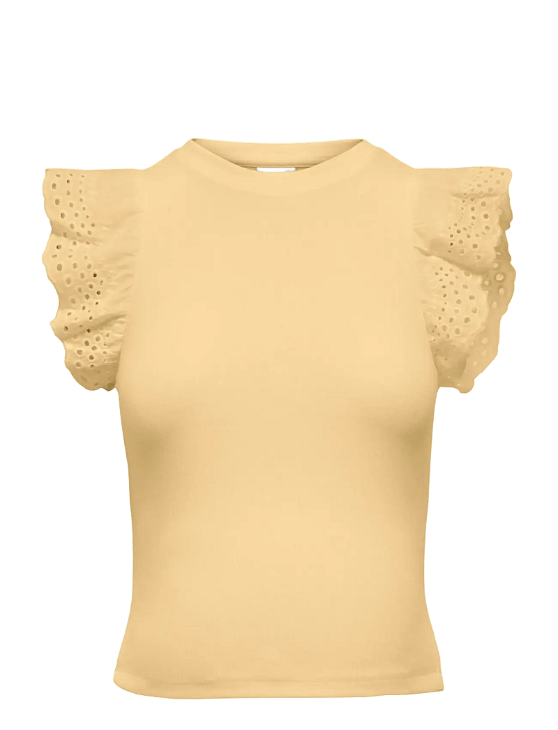Only Maternity - OLMCESME LACE TANK TOP JRS - t-shirts - sunlight - 0