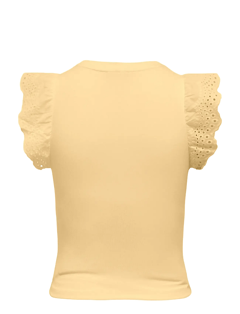 Only Maternity - OLMCESME LACE TANK TOP JRS - t-shirts - sunlight - 1