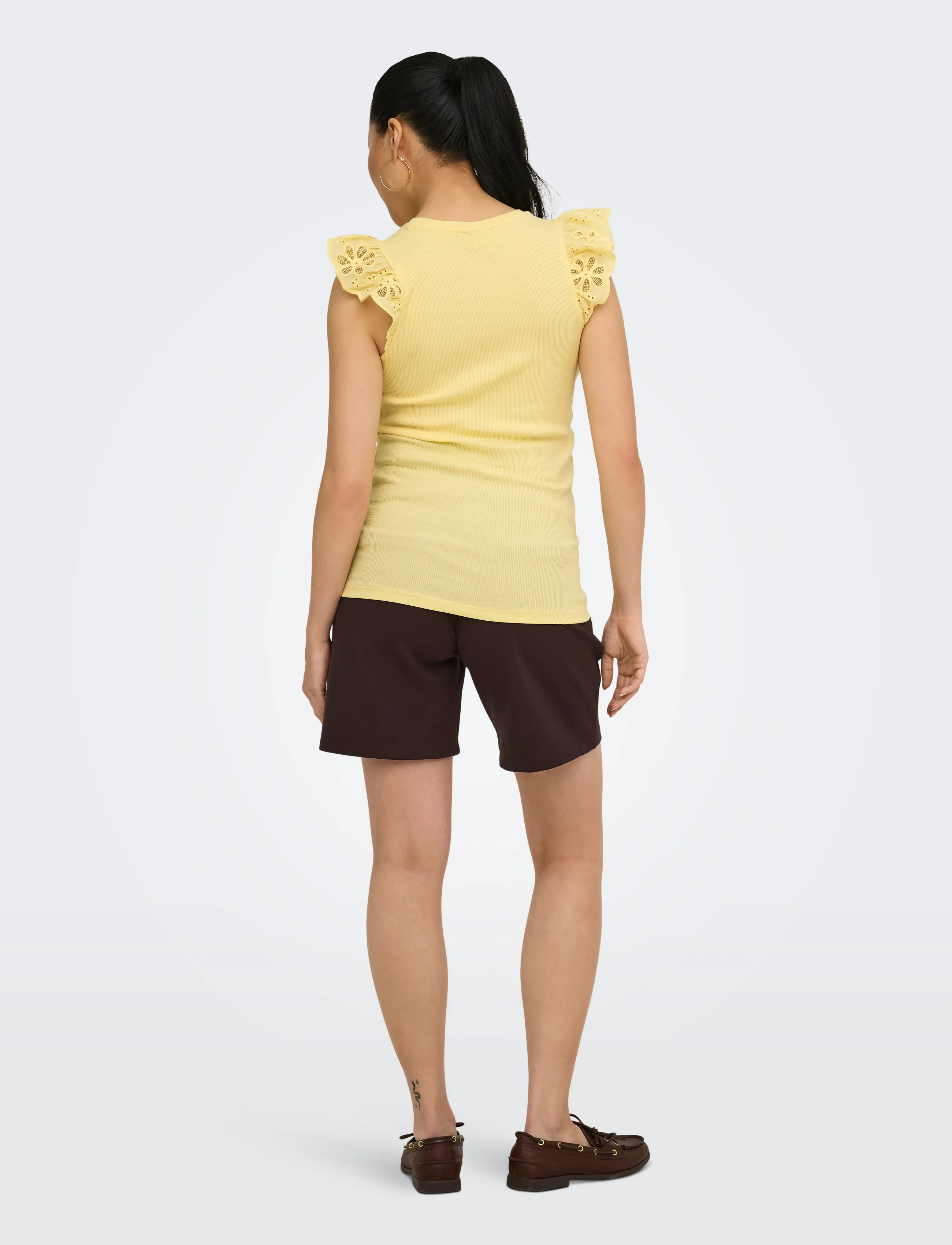 Only Maternity - OLMCESME LACE TANK TOP JRS - gode sommertilbud - sunlight - 4