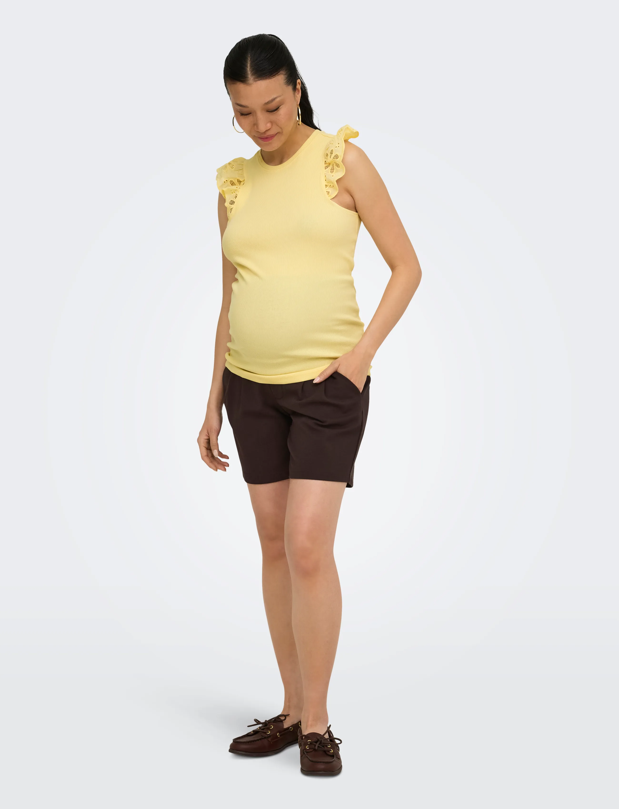 Only Maternity - OLMCESME LACE TANK TOP JRS - gode sommertilbud - sunlight - 5