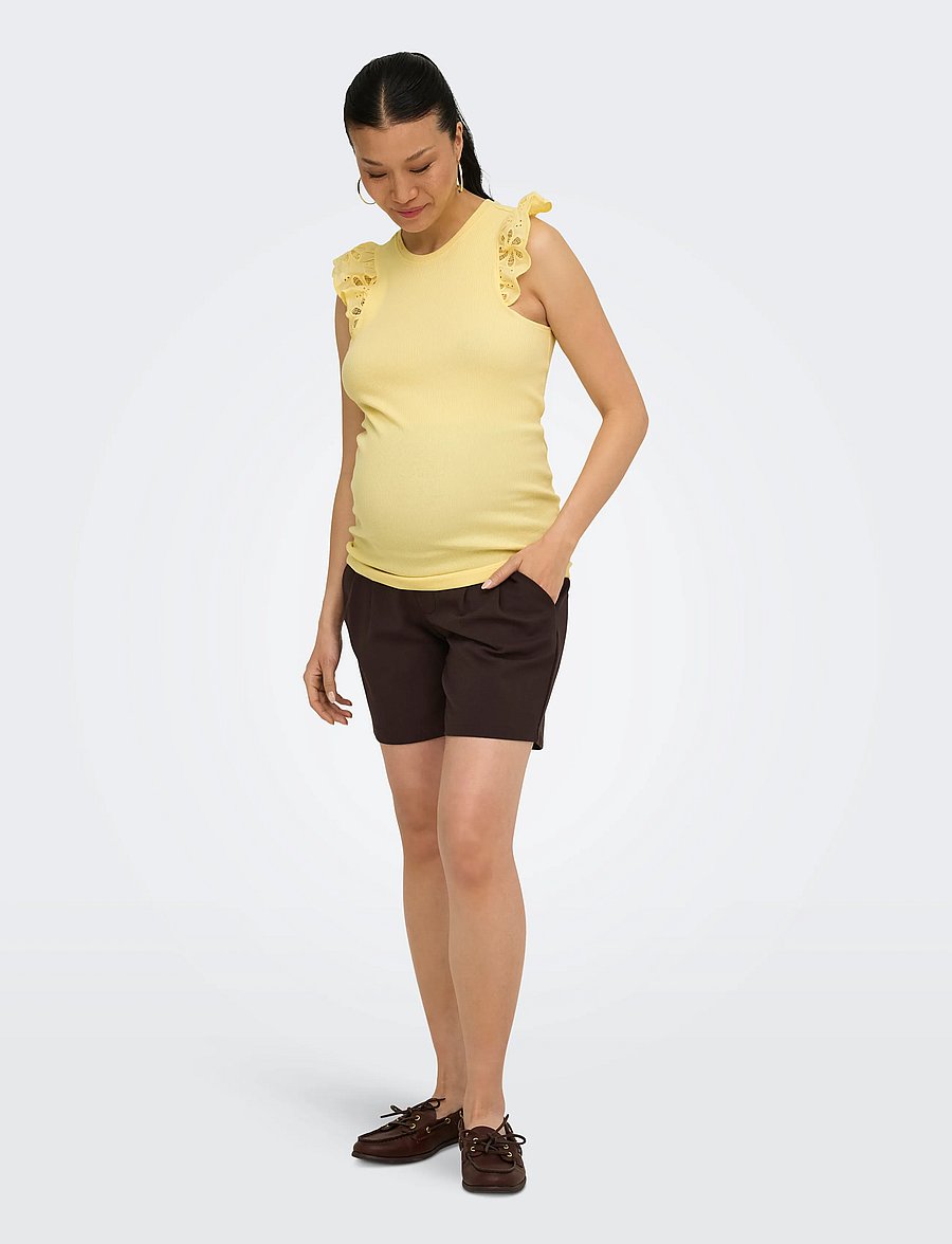 Only Maternity - OLMCESME LACE TANK TOP JRS - overdele - sunlight - 5
