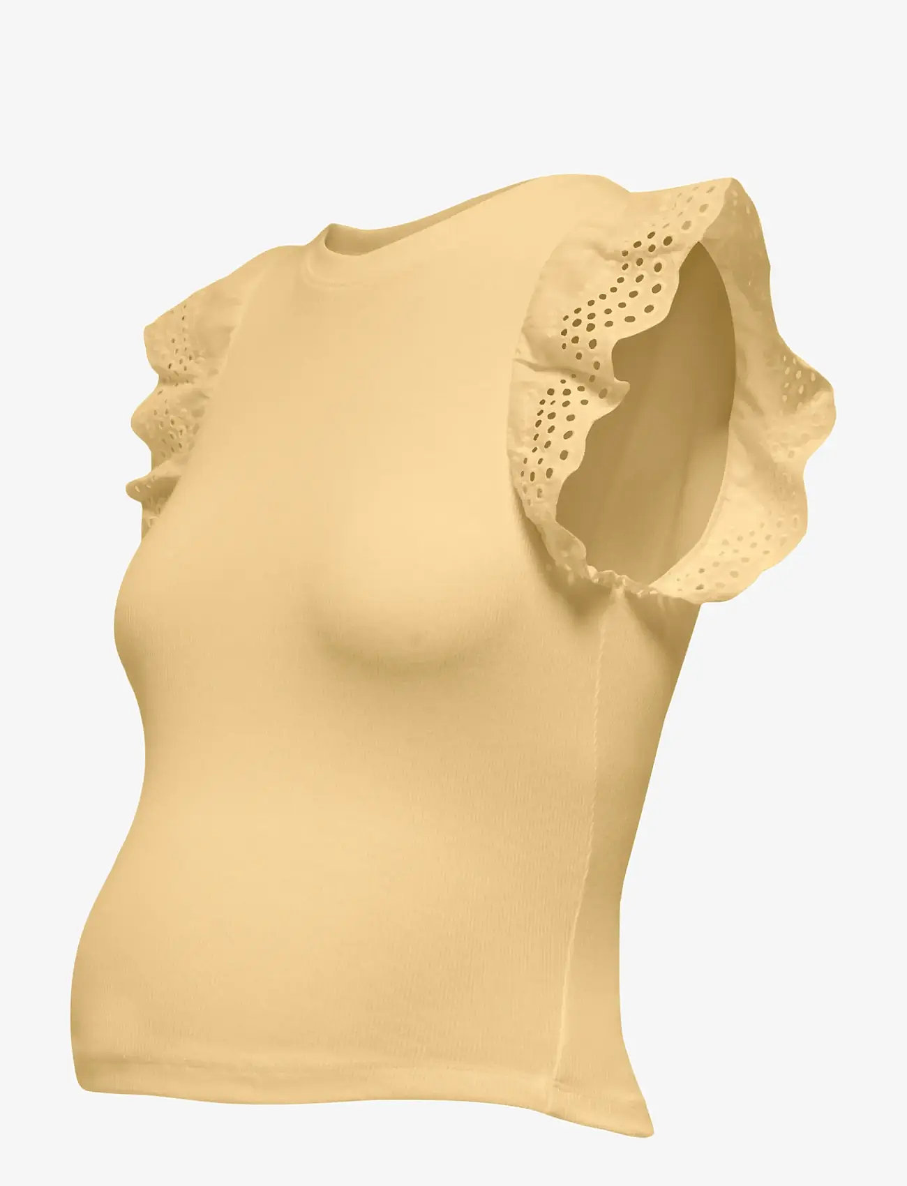 Only Maternity - OLMCESME LACE TANK TOP JRS - t-shirts - sunlight - 2