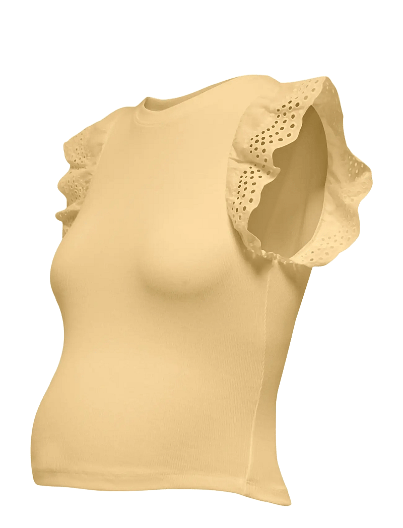 Only Maternity - OLMCESME LACE TANK TOP JRS - t-shirts - sunlight - 2