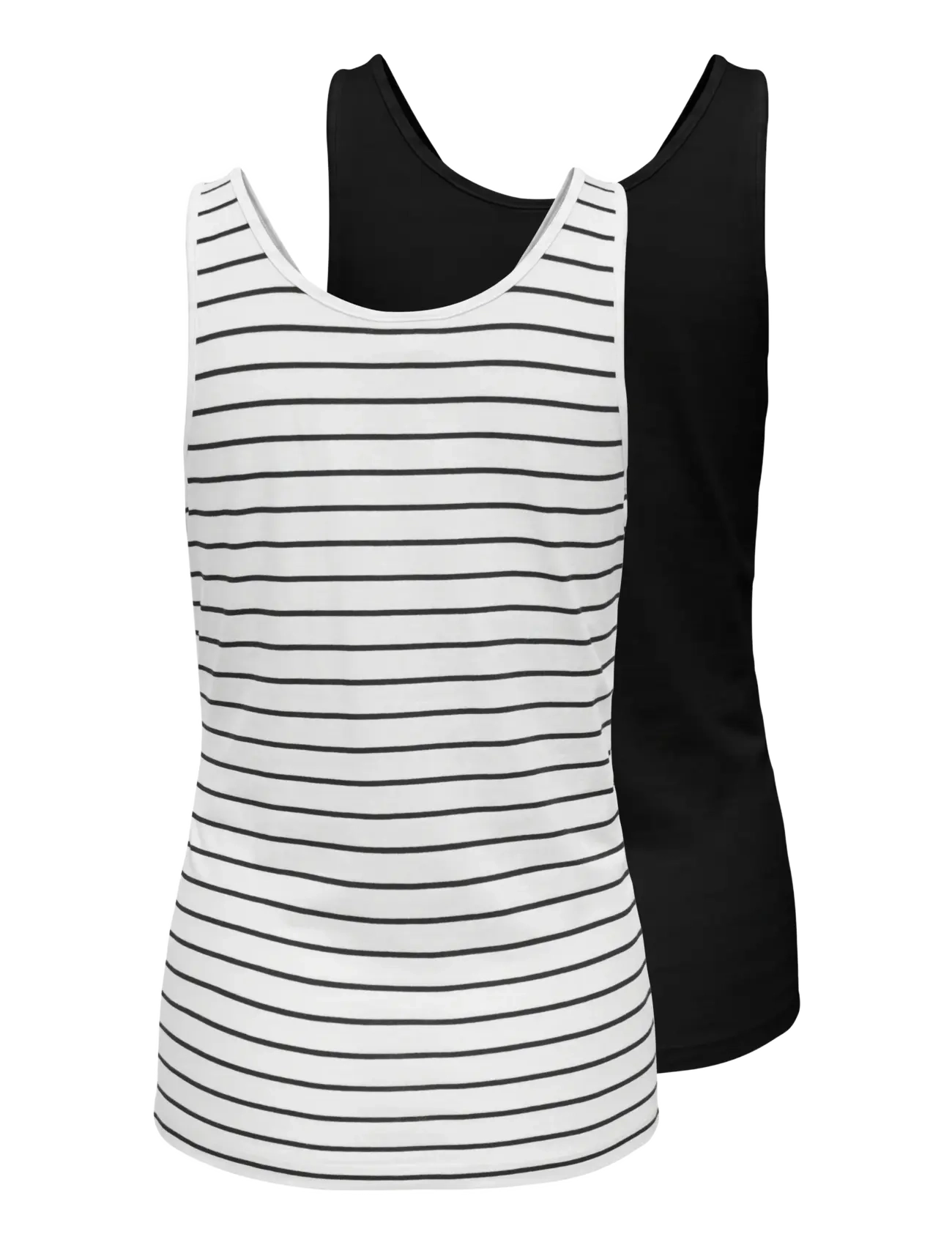 Only Maternity - OLMBLOOM S/L TANK TOP JRS 2-PACK - sleeveless tops - cloud dancer - 1