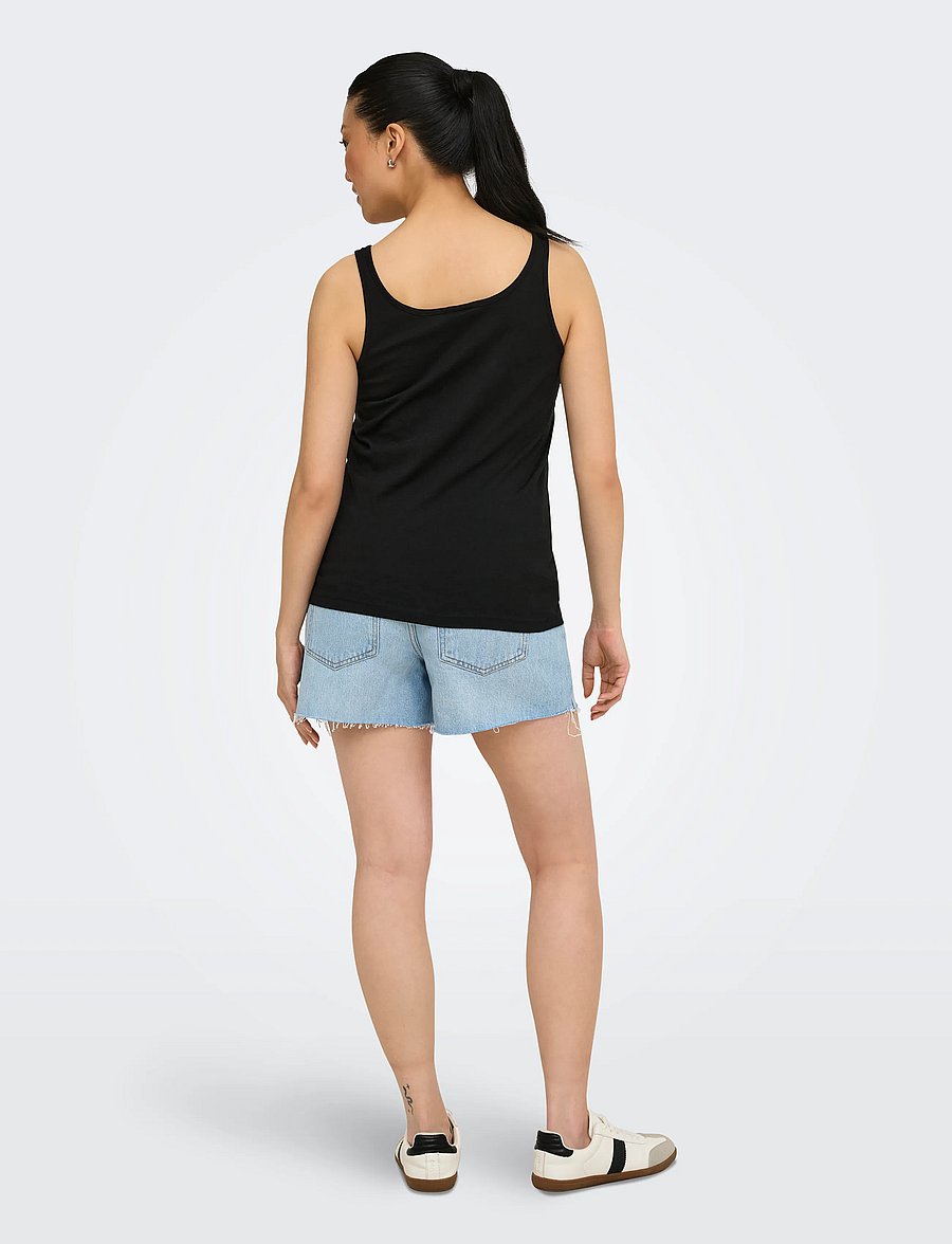 Only Maternity - OLMBLOOM S/L TANK TOP JRS 2-PACK - Ärmellose tops - cloud dancer - 4
