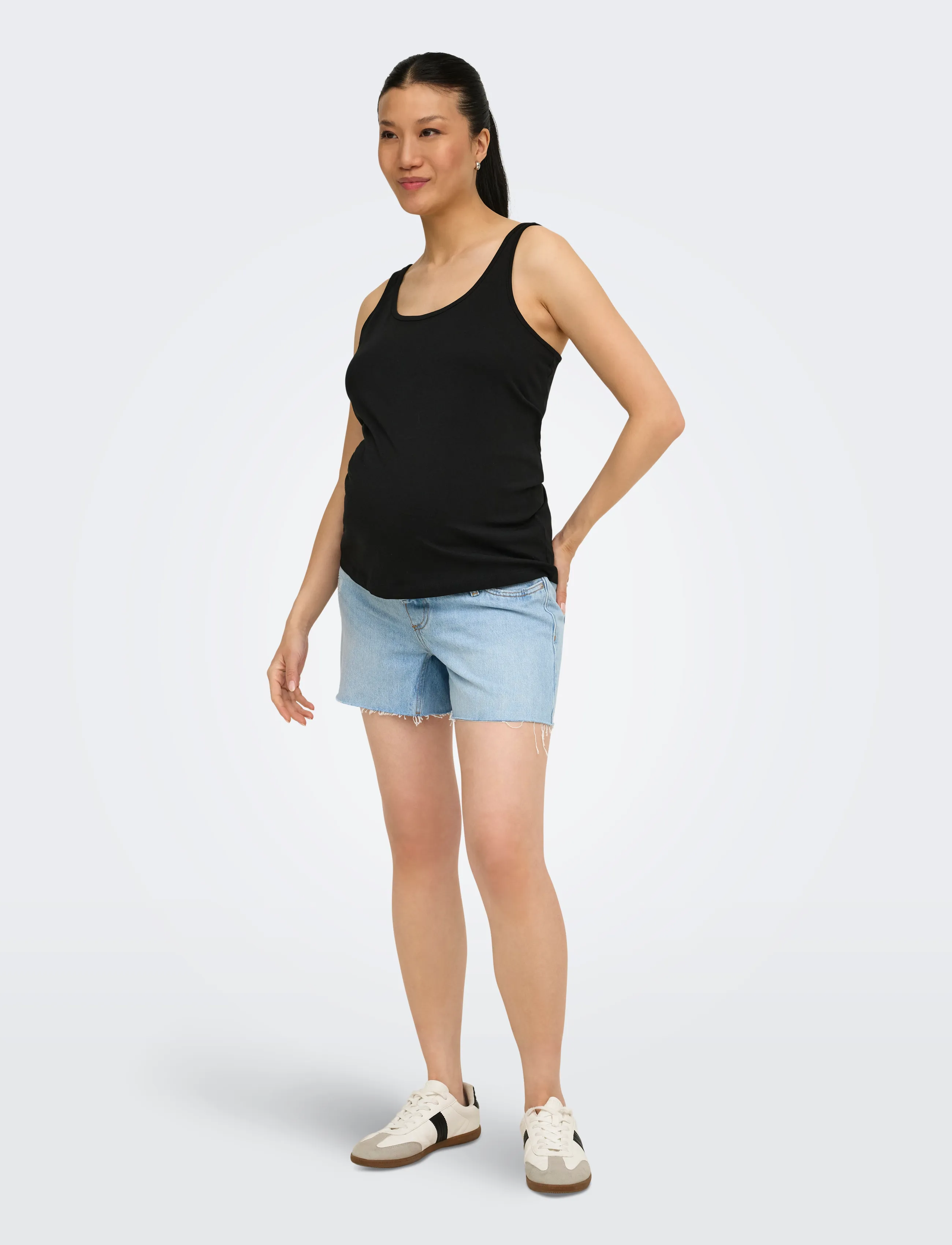Only Maternity - OLMBLOOM S/L TANK TOP JRS 2-PACK - Ärmellose tops - cloud dancer - 5