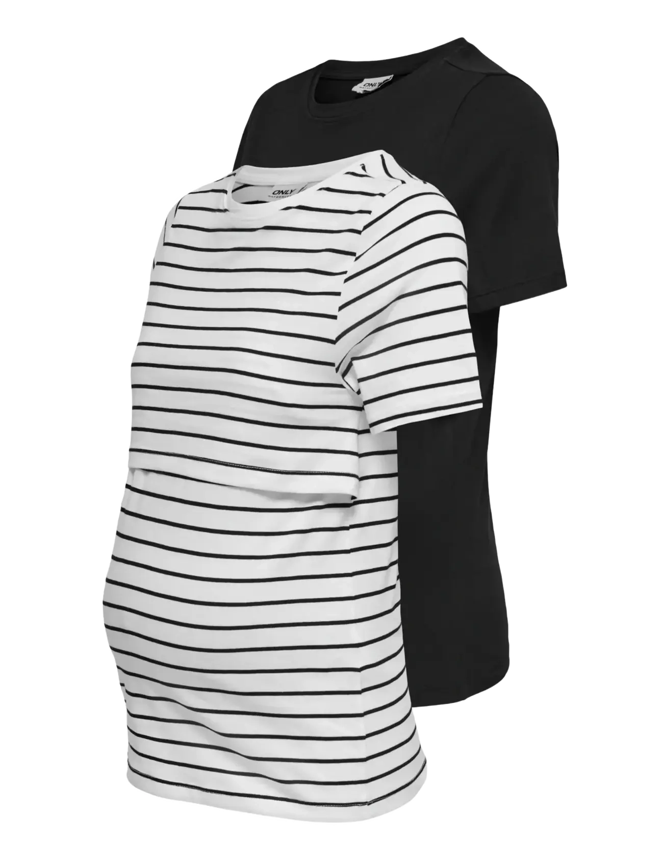 Only Maternity - OLMBLOOM S/S NURSING TOP JRS 2 PACK - tops - cloud dancer - 3