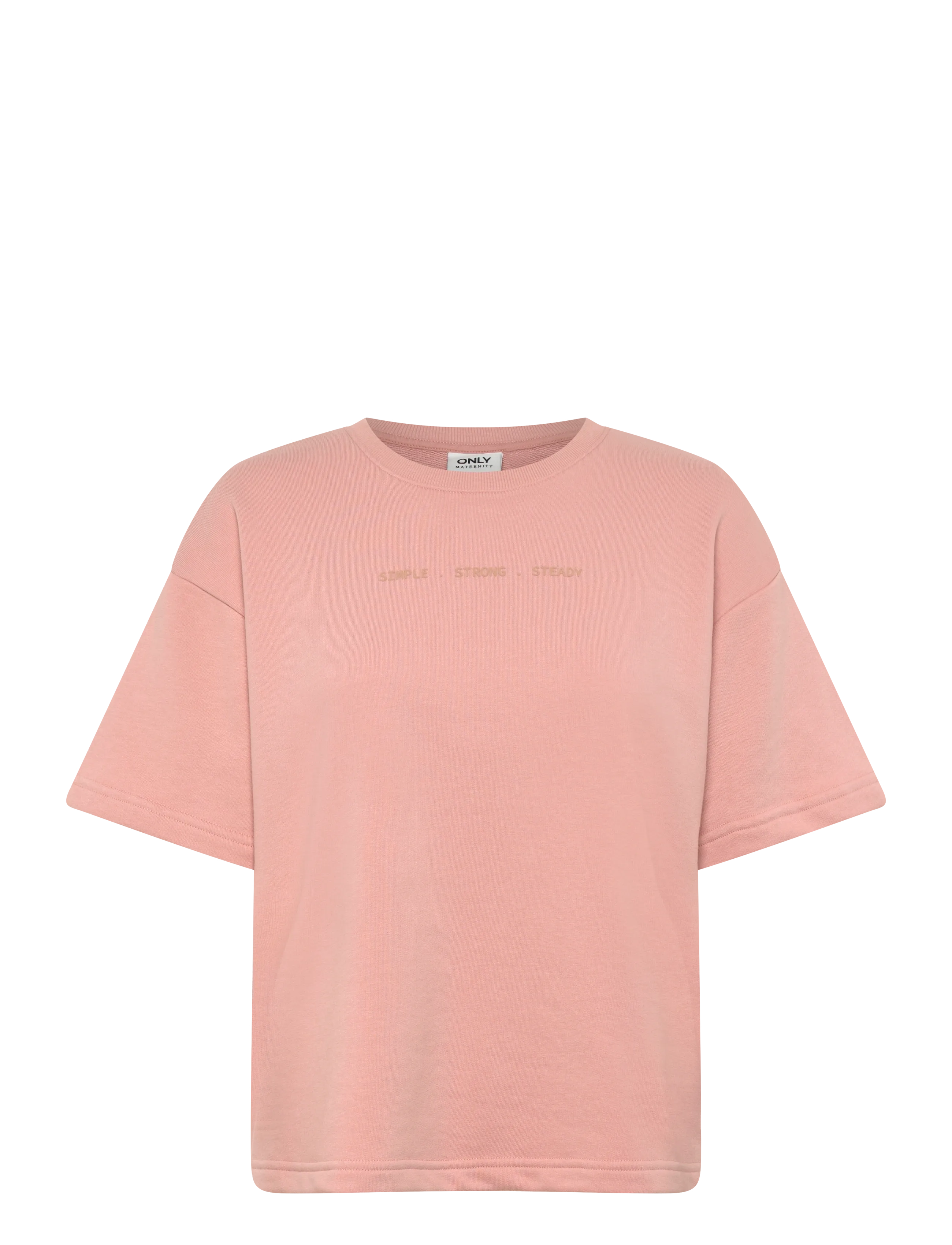 Only Maternity OLMELENA 2/4 O-NECK SWT JRS - Only Maternity - MISTY ROSE / pink/rose