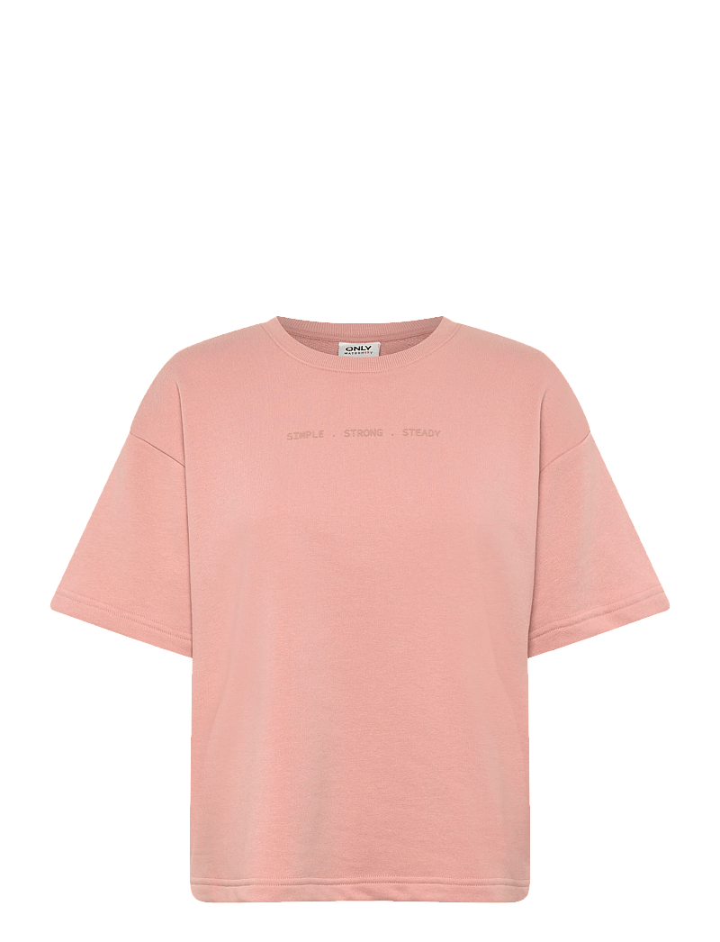 Only Maternity - OLMELENA 2/4 O-NECK SWT JRS - alltags-style - misty rose - 0