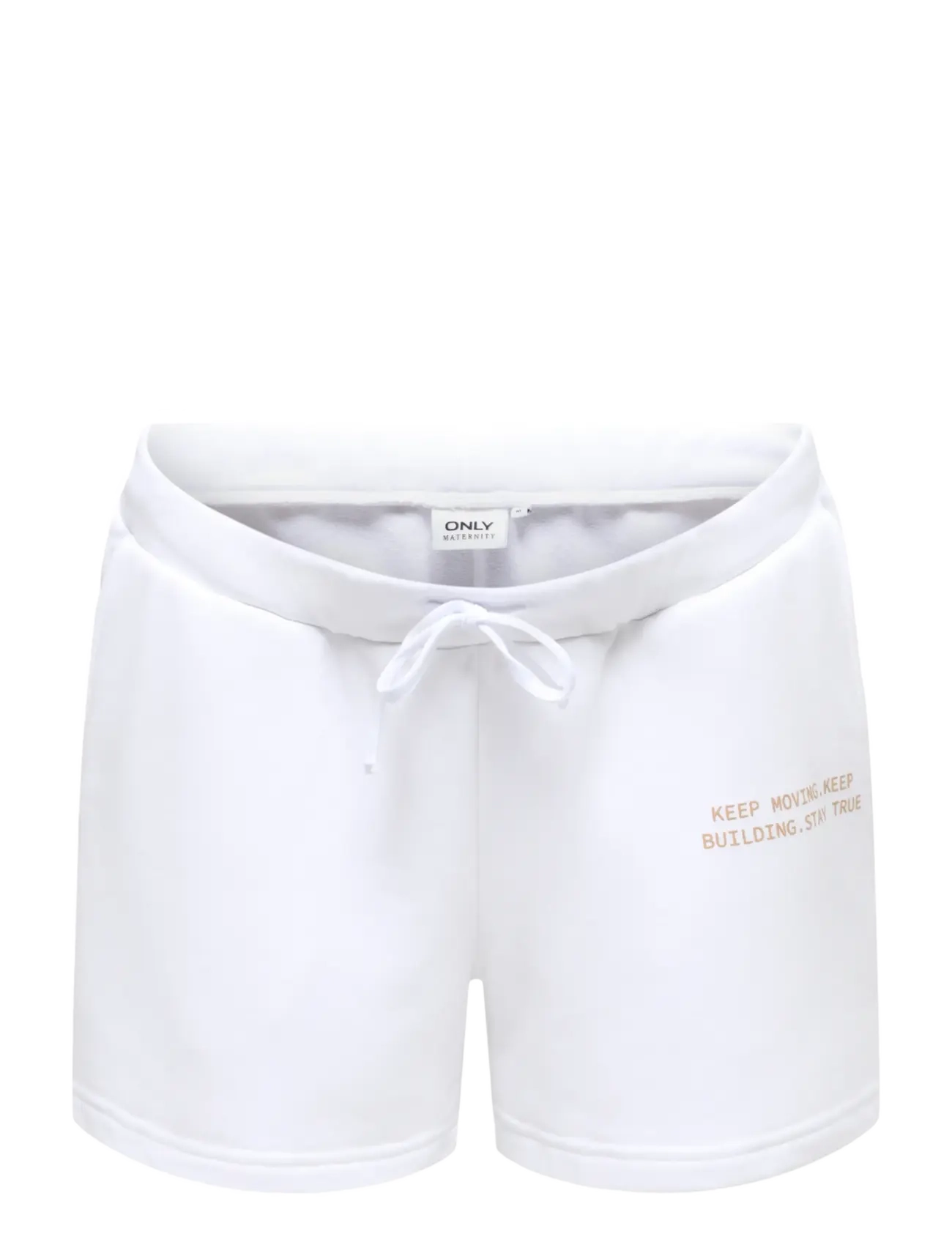 Only Maternity OLMELENA BERMUDA SHORTS U/B SWT JRS - Bermudashorts - MISTY ROSE / white