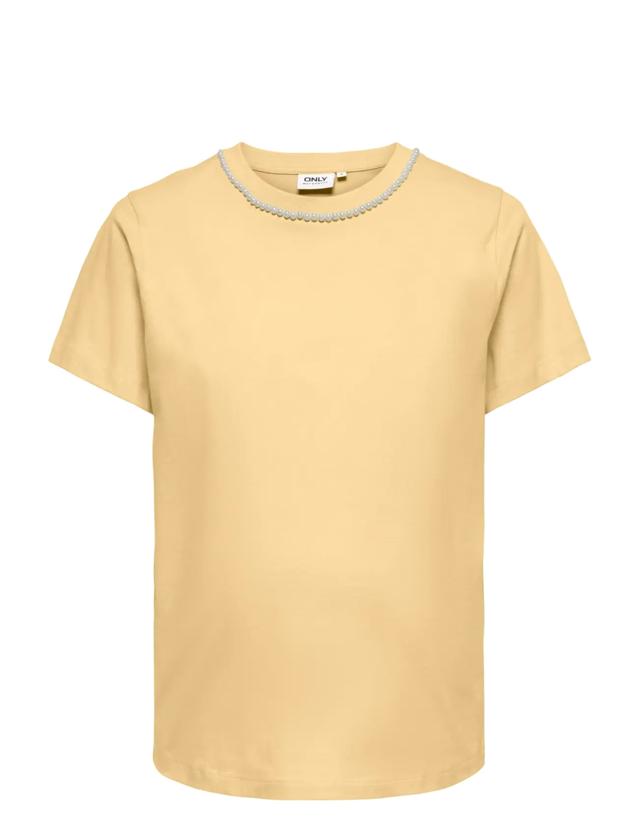 ONLY MATERNITY Olmchelsea S/S Emb Oberteil Box Jrs Gelb - M - Damen