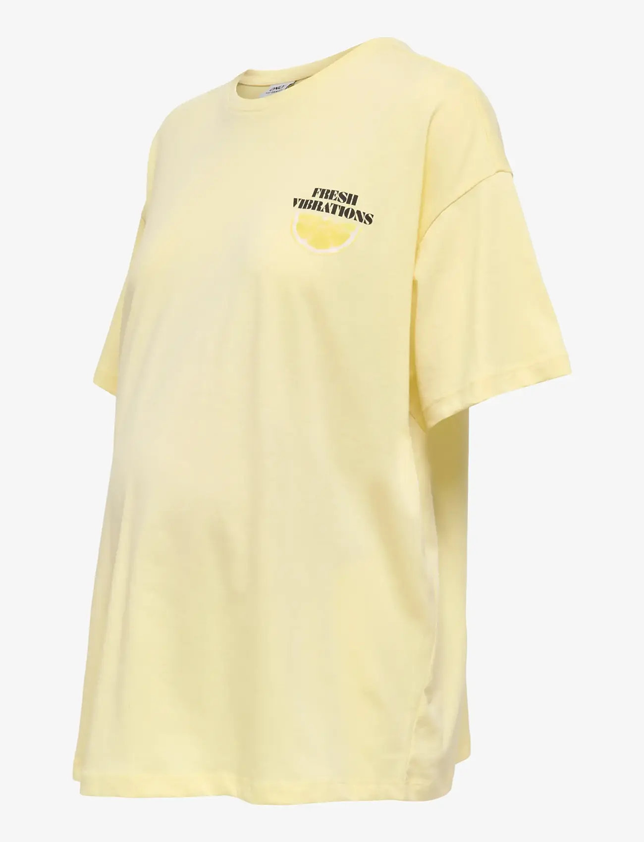 Only Maternity - OLMVIVVI S/S LOVELY TOP JRS - t-shirts - sunlight - 2
