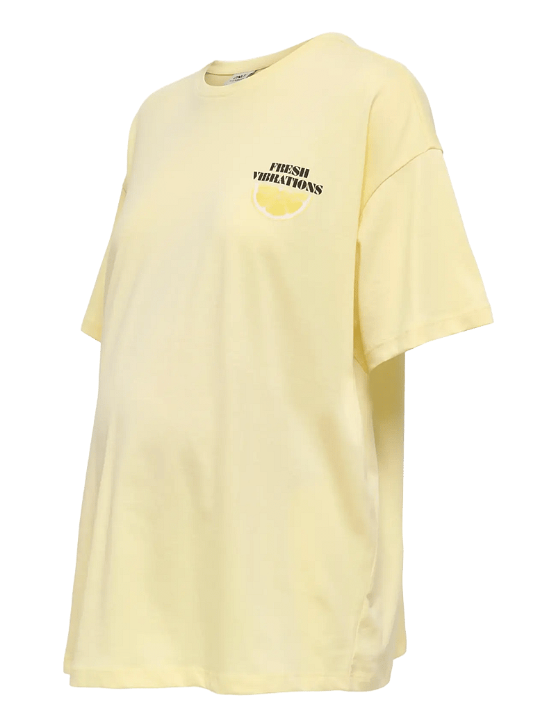 Only Maternity - OLMVIVVI S/S LOVELY TOP JRS - t-shirts - sunlight - 2