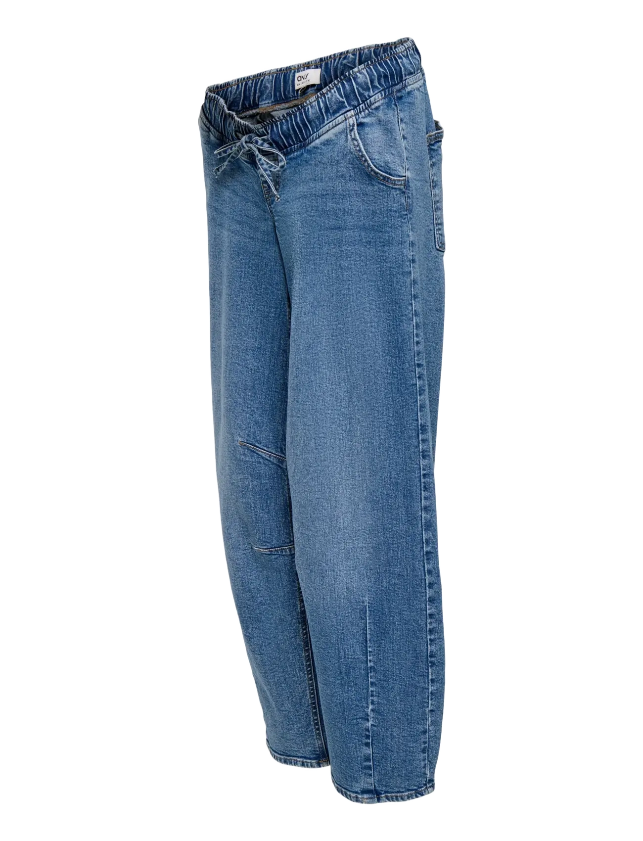 Only Maternity - OLMZIVA MW PULL-UP BARREL DNM PIM - medium blue denim - 2