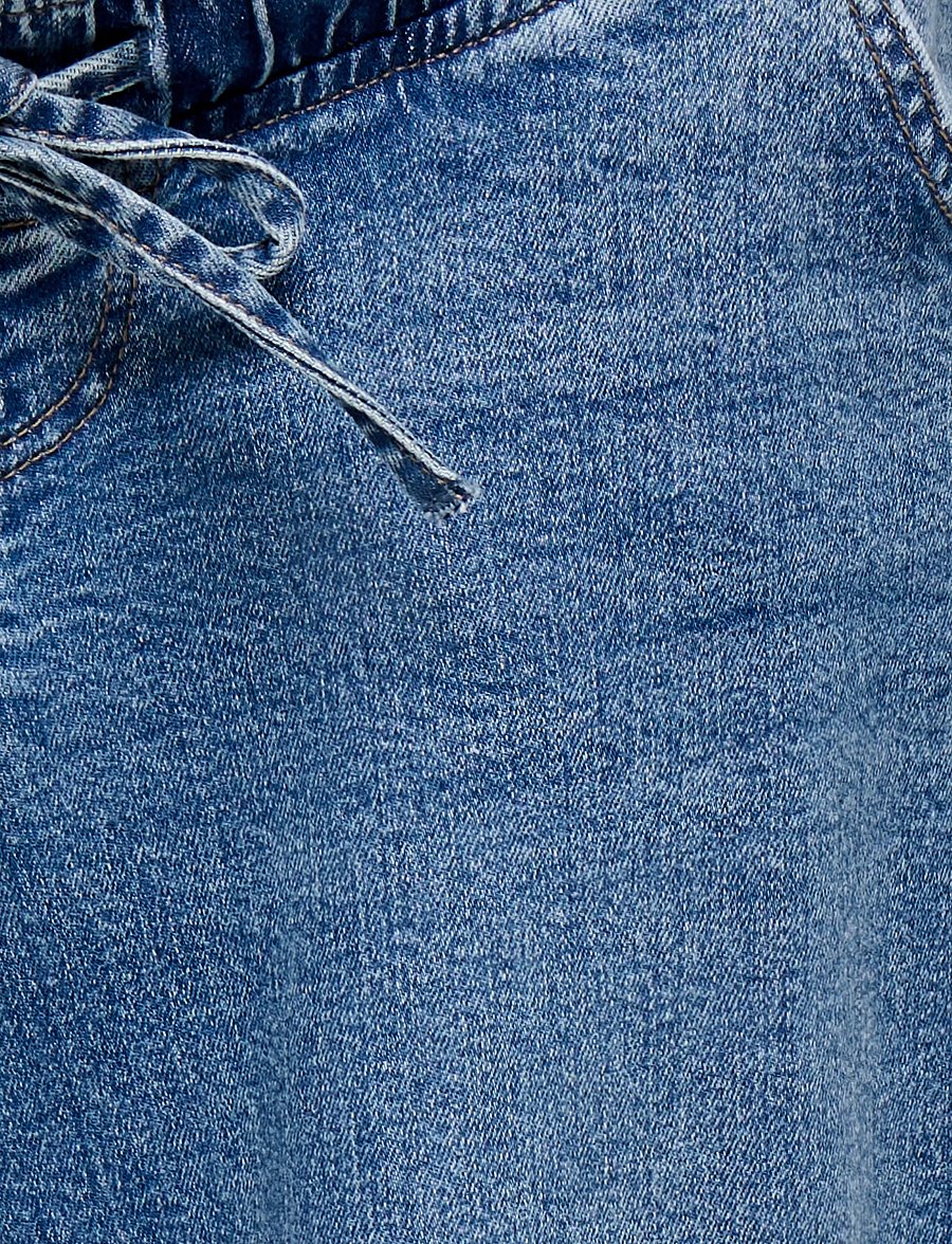 Only Maternity - OLMZIVA MW PULL-UP BARREL DNM PIM - medium blue denim - 3