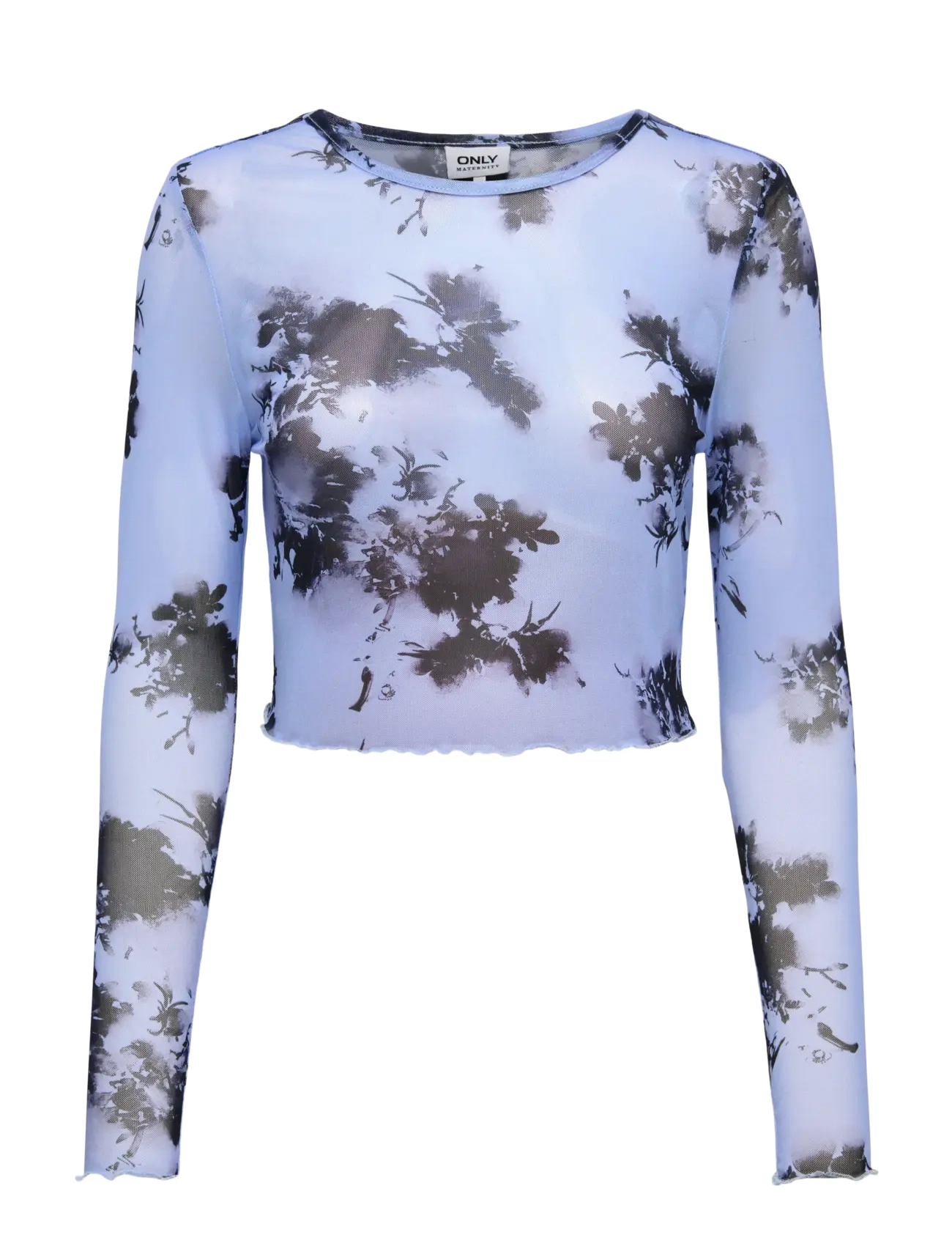 Only Maternity OLMLOURA MESH LINE L/S O-NECK TOP JRS - Voor mama - BLUE HERON / blue