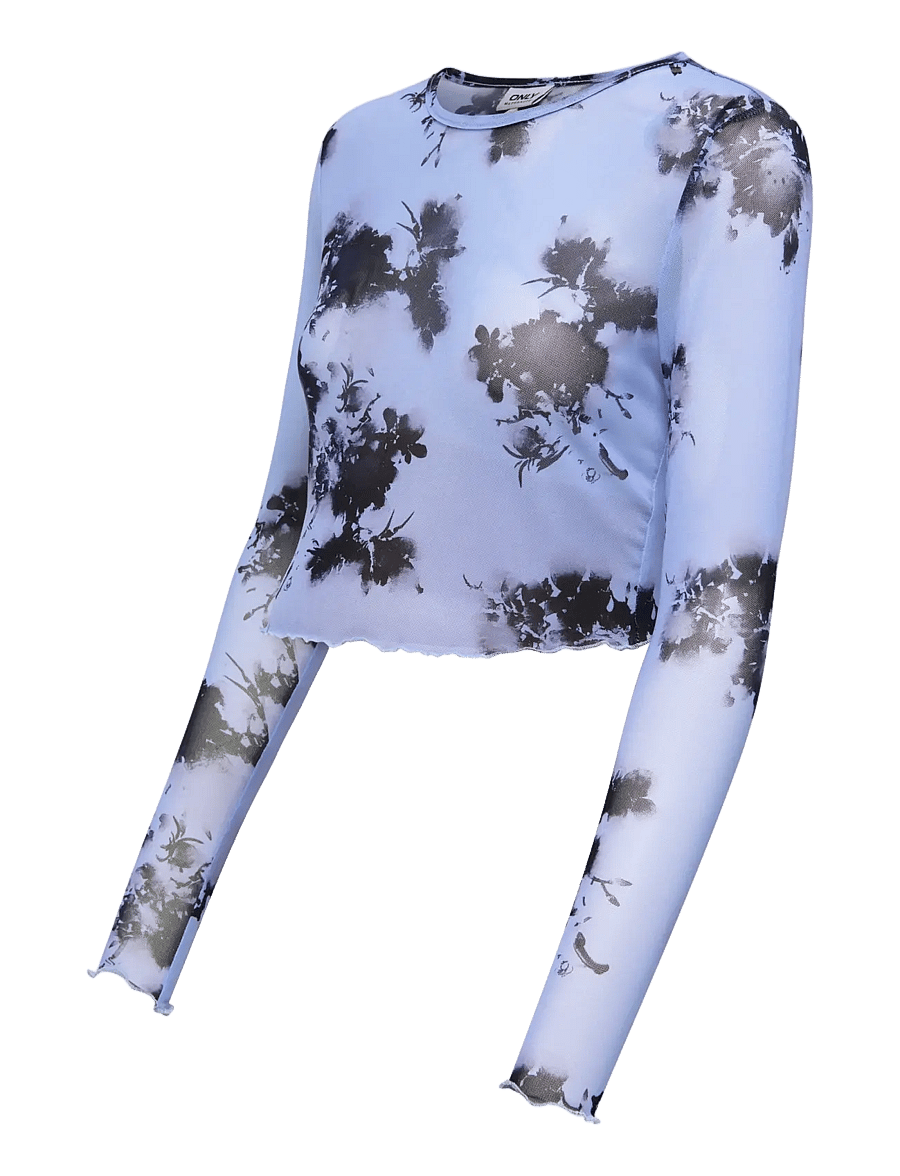Only Maternity - OLMLOURA MESH LINE L/S O-NECK TOP JRS - oberteile - blue heron - 3