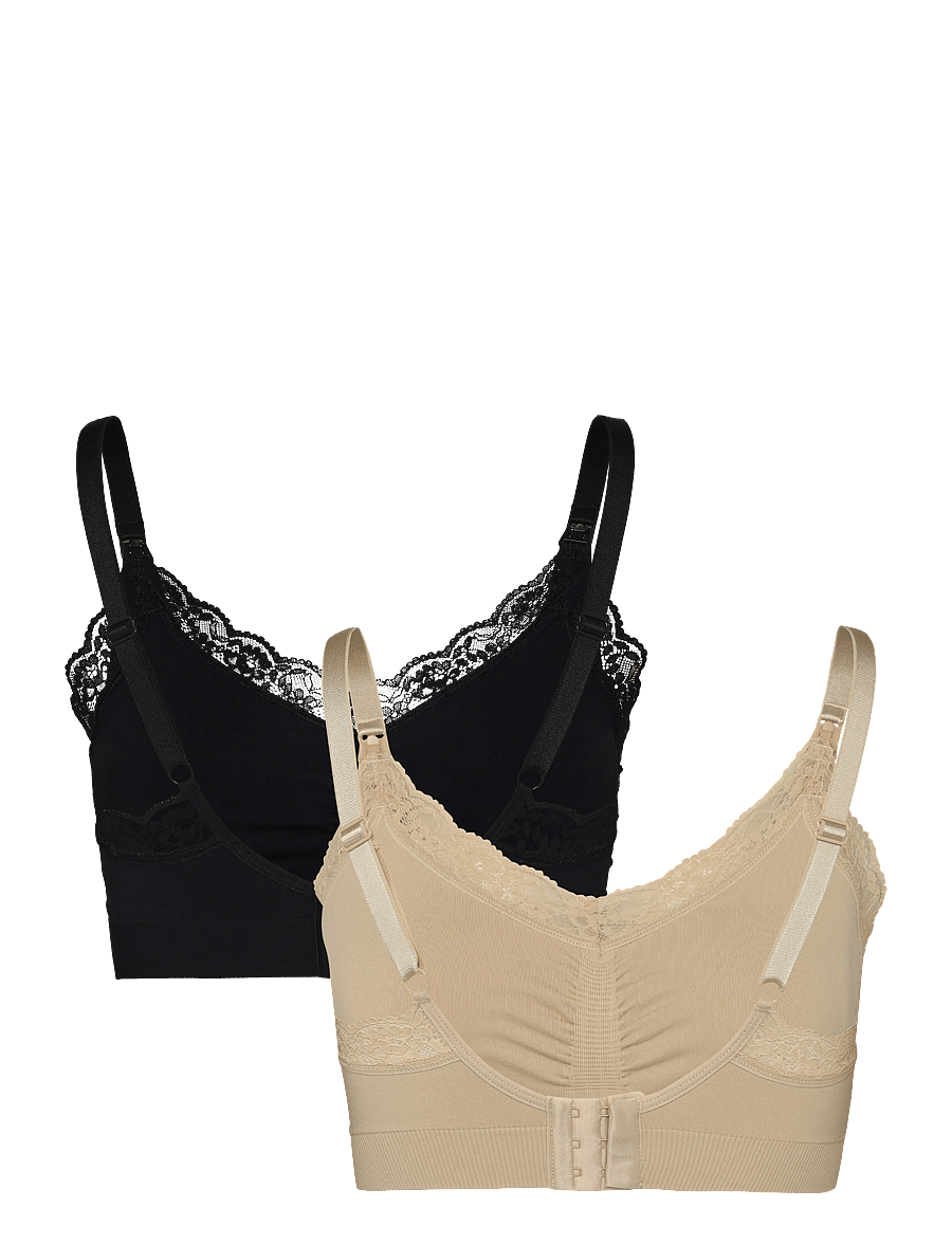 Only Maternity - OLMROSIE NURSING LACE BRA 2-PACK ACC - crÈme brÛlÉe - 1