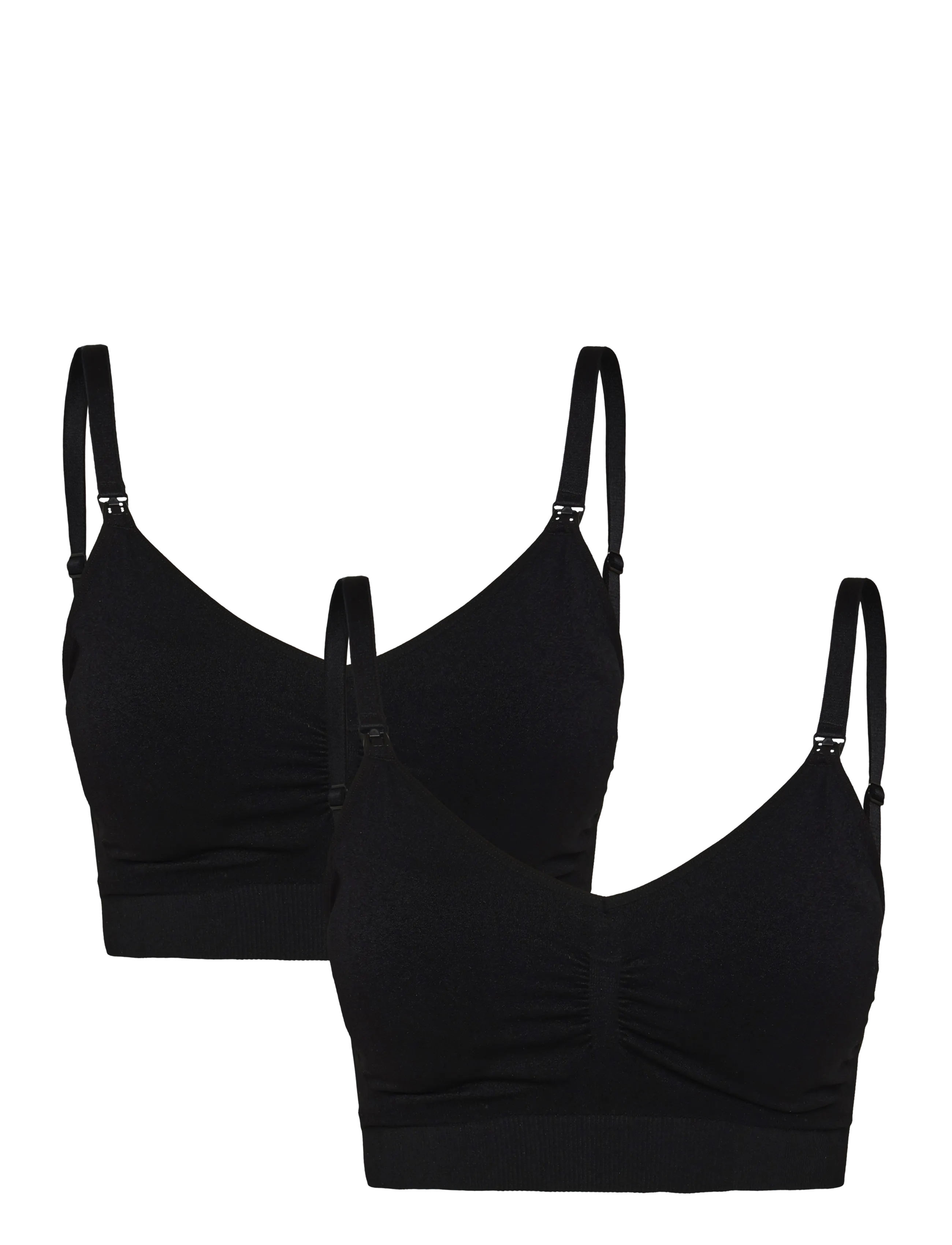 Only Maternity OLMROSIE NURSING PADDED BRA 2-PACK ACC - Push up BH'er - BLACK / black