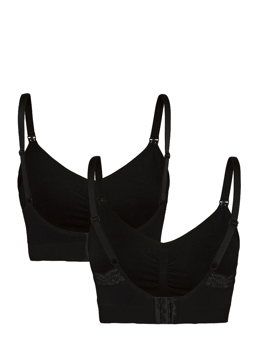 Only Maternity - OLMROSIE NURSING PADDED BRA 2-PACK ACC - black - 1