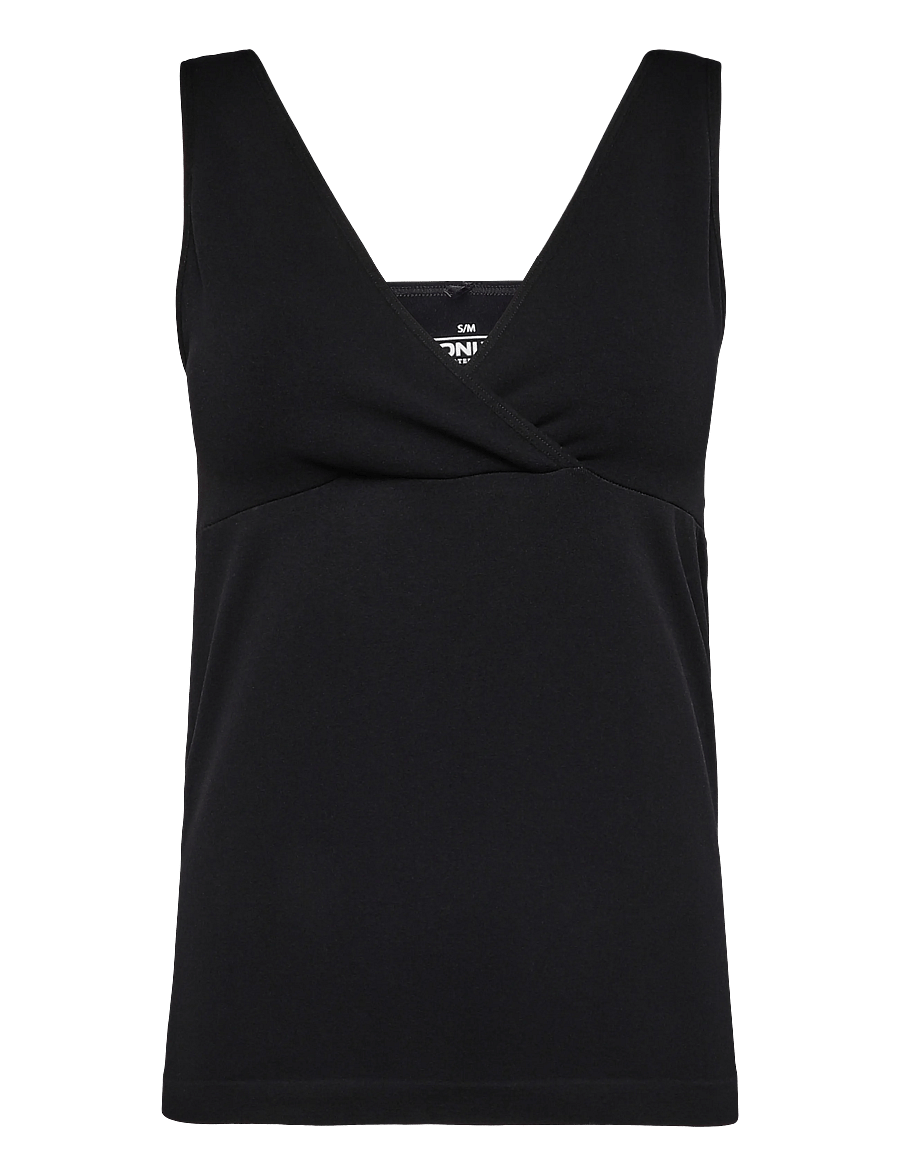 Only Maternity - OLMLILIA NURSING S/L WRAP TOP ACC - black - 0