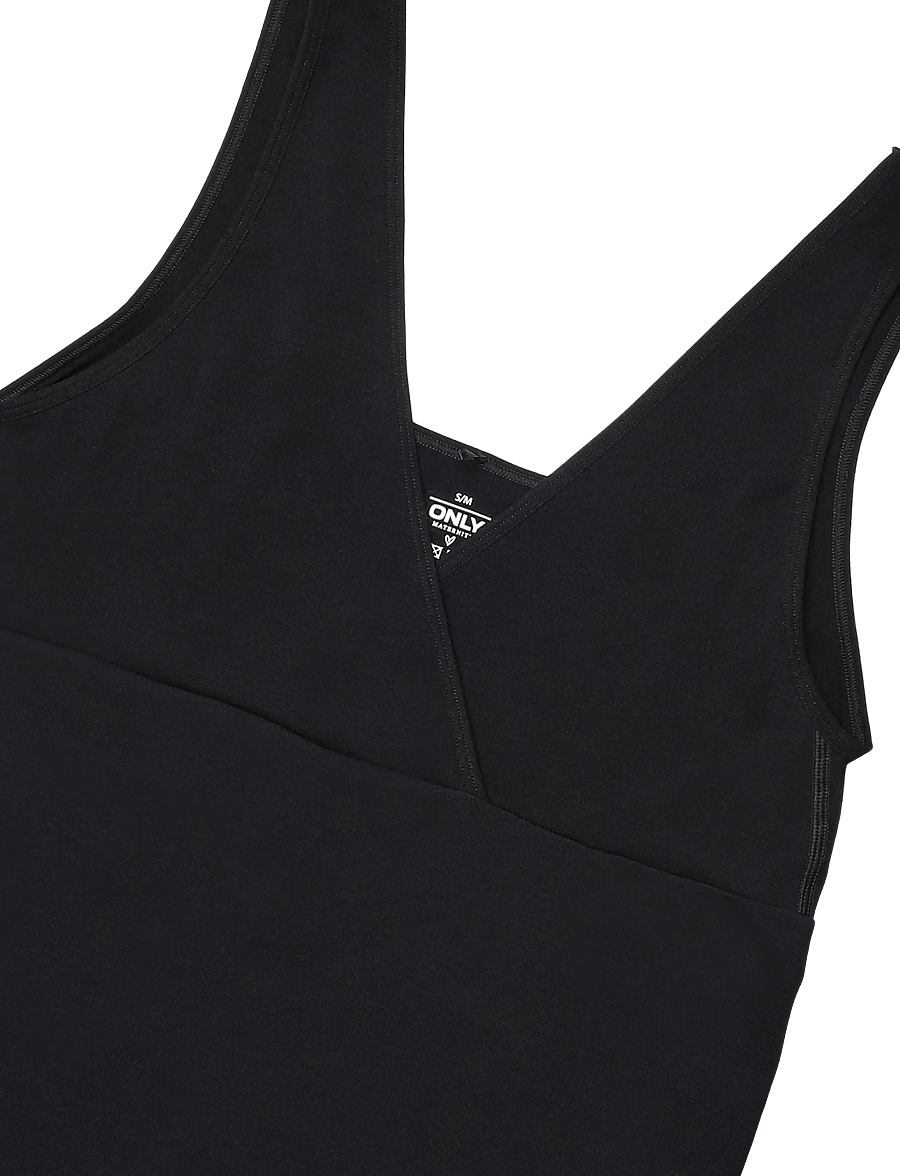 Only Maternity - OLMLILIA NURSING S/L WRAP TOP ACC - black - 2