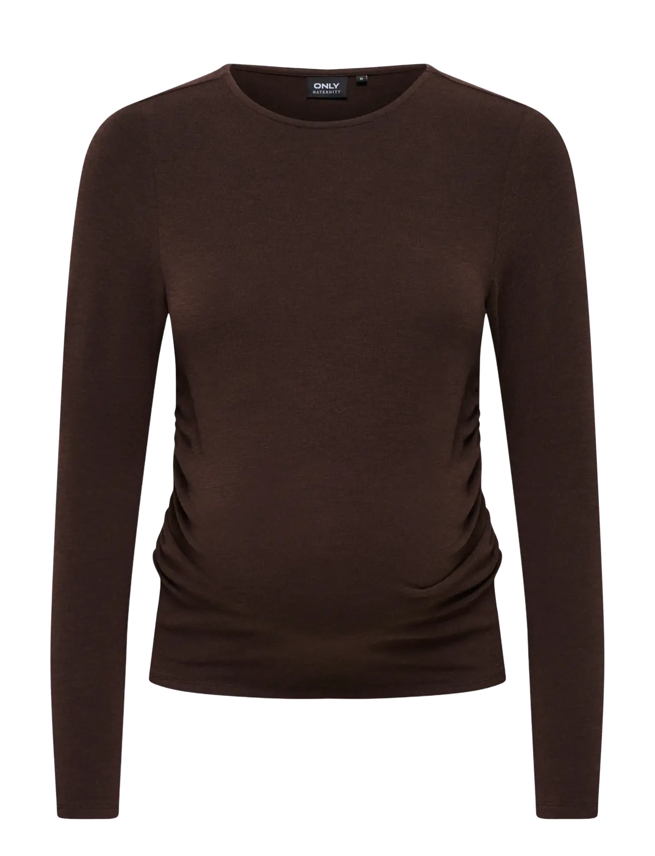 Only Maternity OLMGLAMOUR L/S RUCHING TOP JRS - Kleidung - BRACKEN / brown