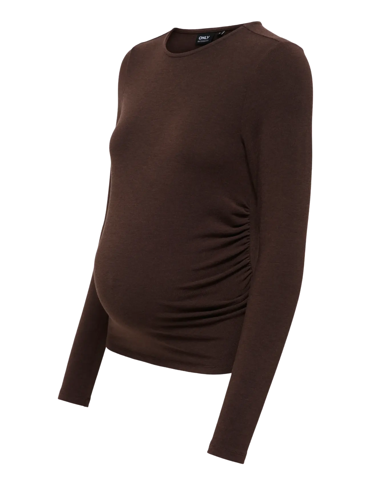 Only Maternity - OLMGLAMOUR L/S RUCHING TOP JRS - bracken - 2