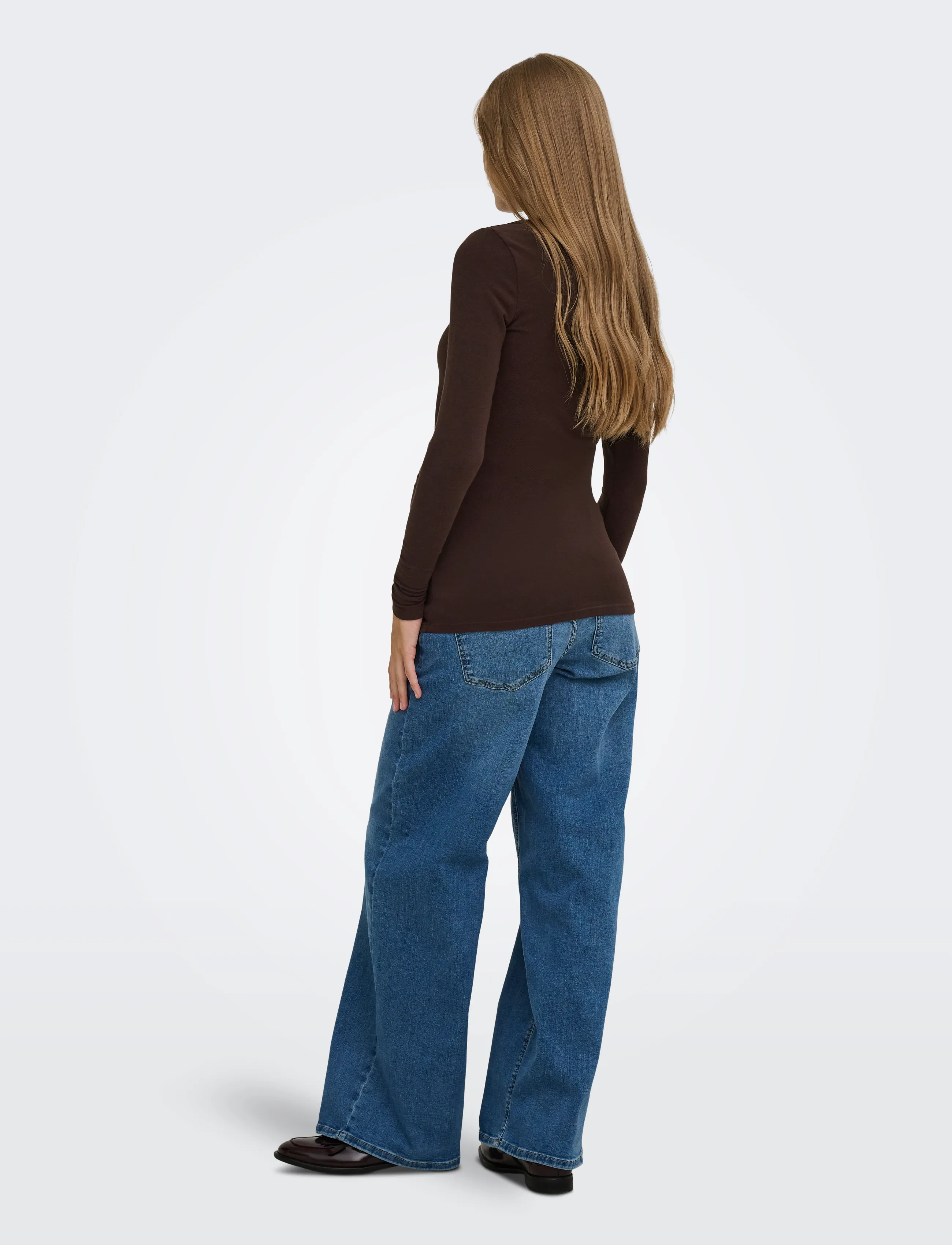 Only Maternity - OLMGLAMOUR L/S RUCHING TOP JRS - bracken - 4