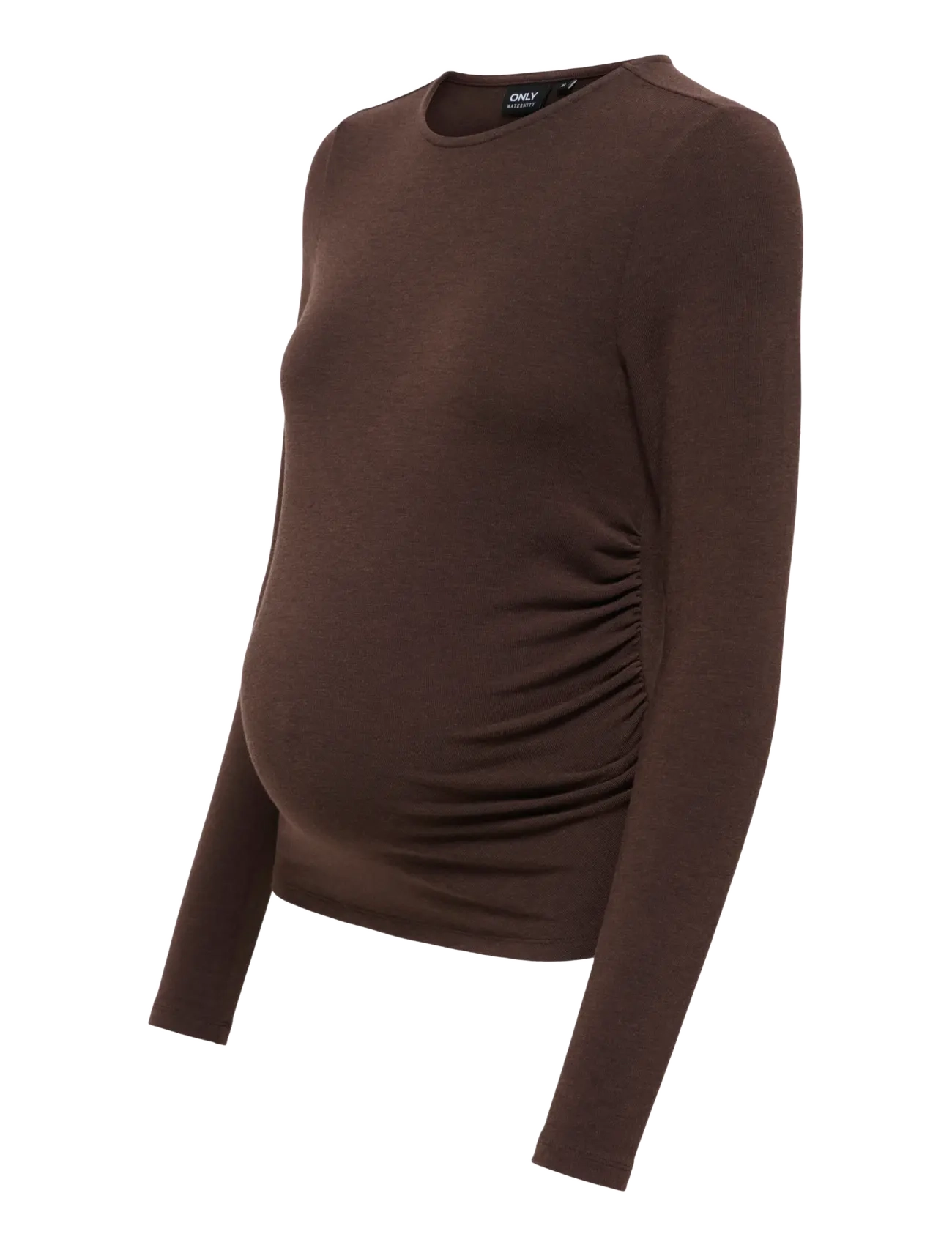 Only Maternity - OLMGLAMOUR L/S RUCHING TOP JRS - bracken - 3