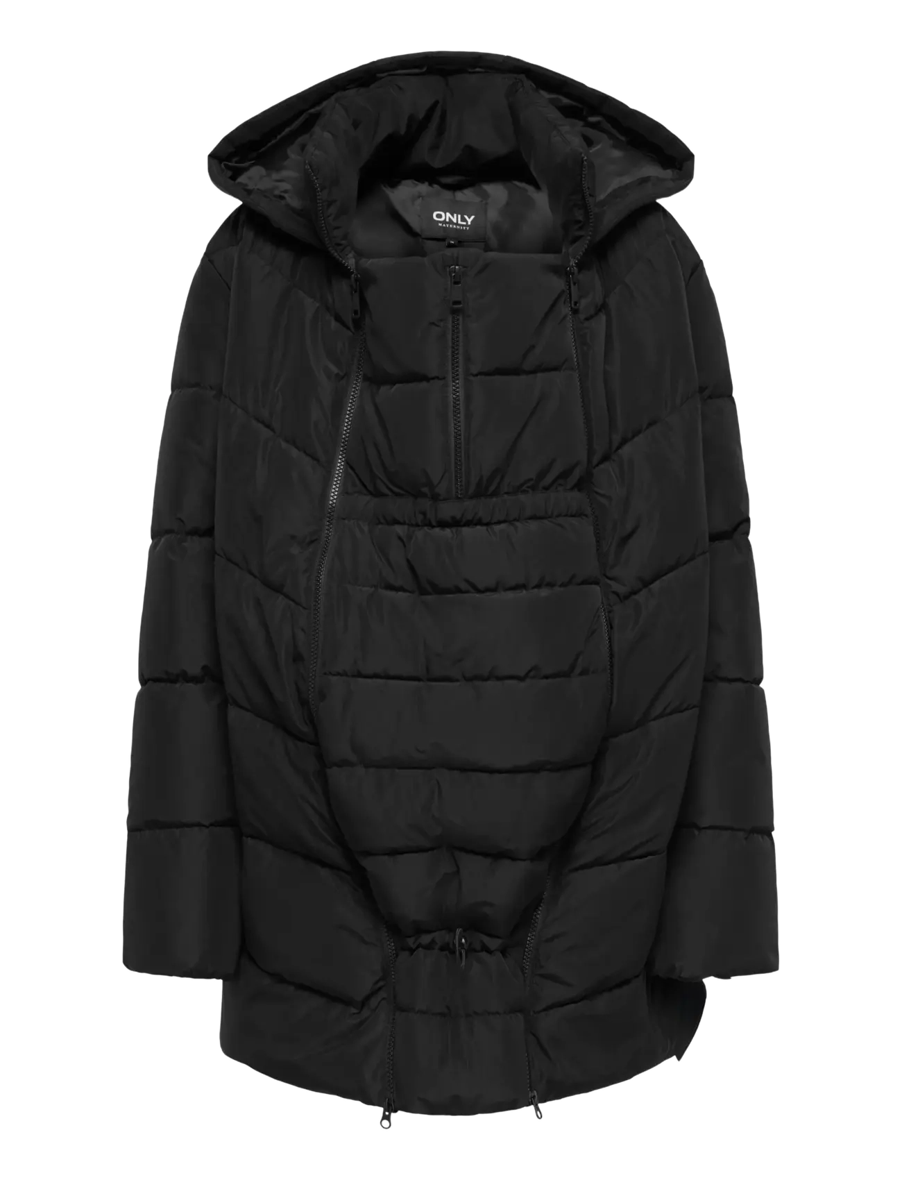 Only Maternity Olmclair Mama Puffer Coat Otw, Kvinder, Graviditets Pufferjakke, Sort, Str: XL